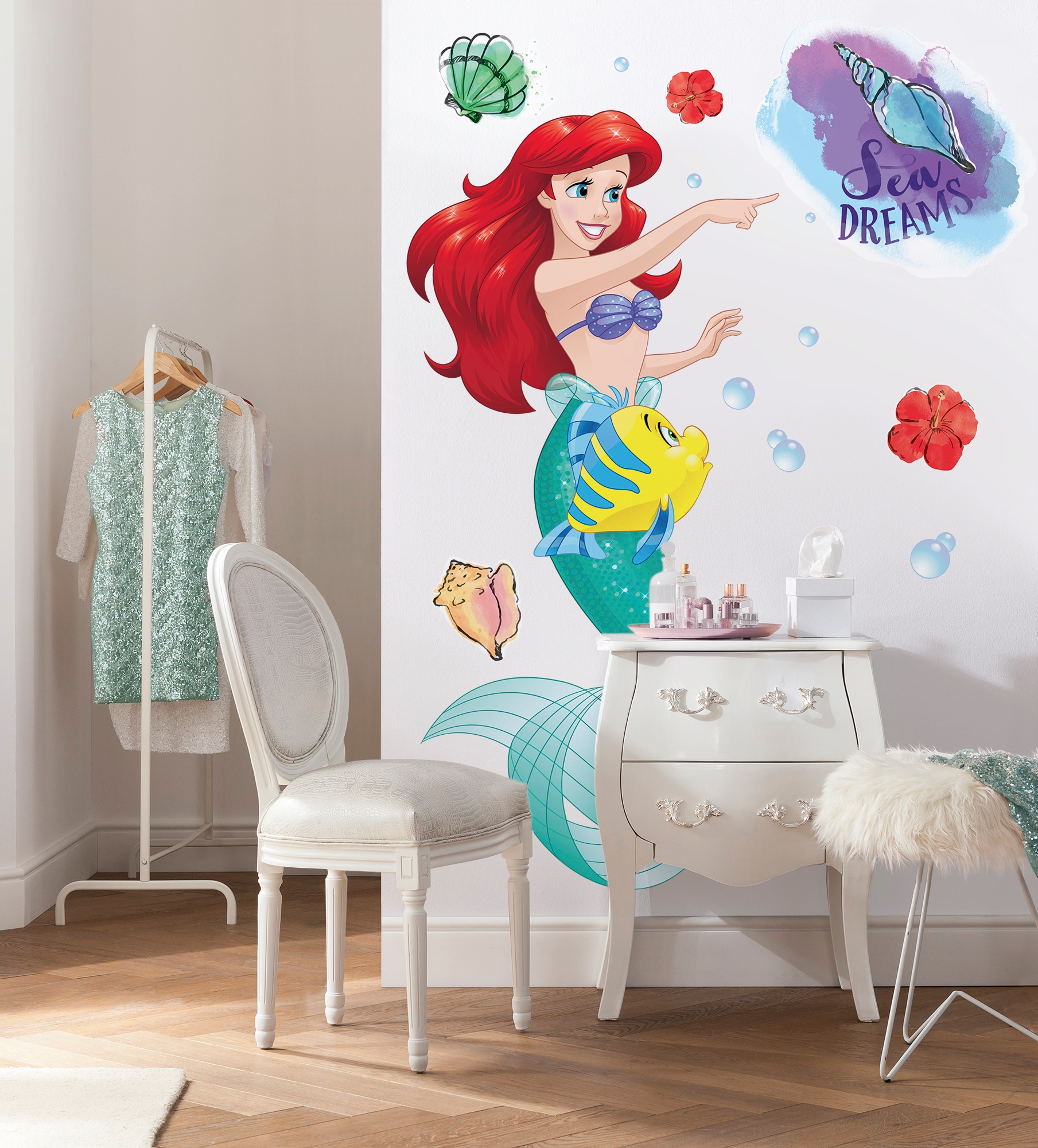 Komar Vliestapete »Selbstklebende Vlies  - Ariel XXL - Grösse 127 x 200 cm«, bedruckt, Kinderzimmer