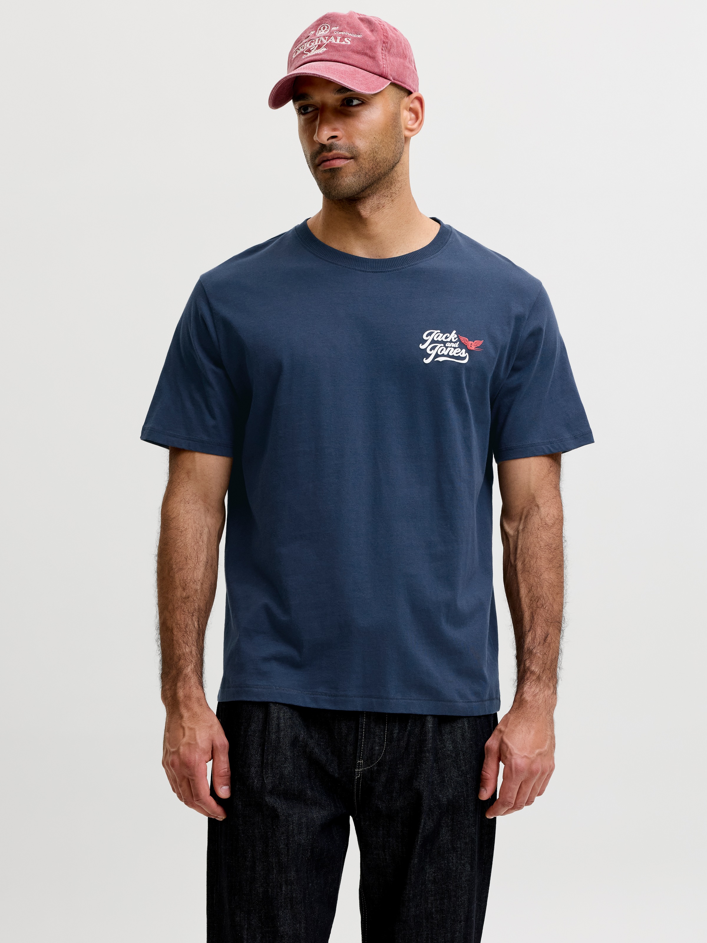 Image of Jack & Jones T-Shirt "JJLEGEND TEE SS CREW NECK" Baumwolle, locker geschnitten