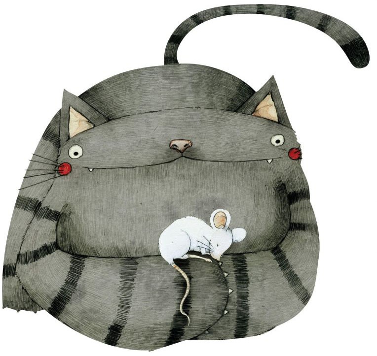 Image of Wall-Art Wandtattoo »Freunde Maus und Katze«, (1 St.) bei Ackermann Versand Schweiz