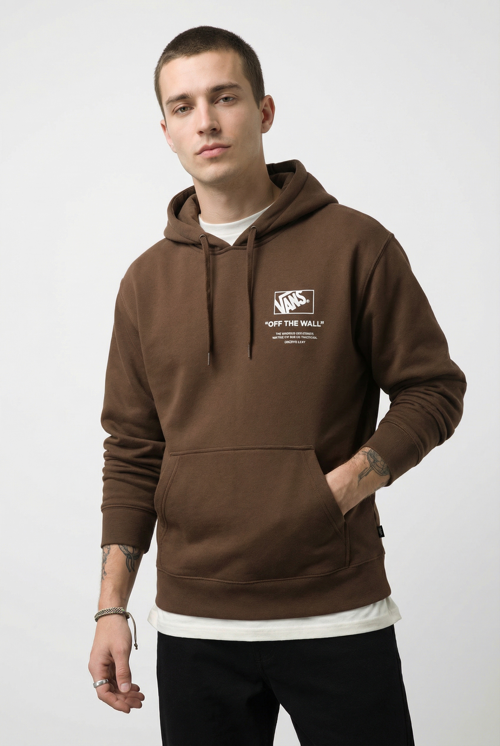 Image of Vans Kapuzensweatshirt "STACKED HI PULLOVER", mit Kapuze mit Kordelzug