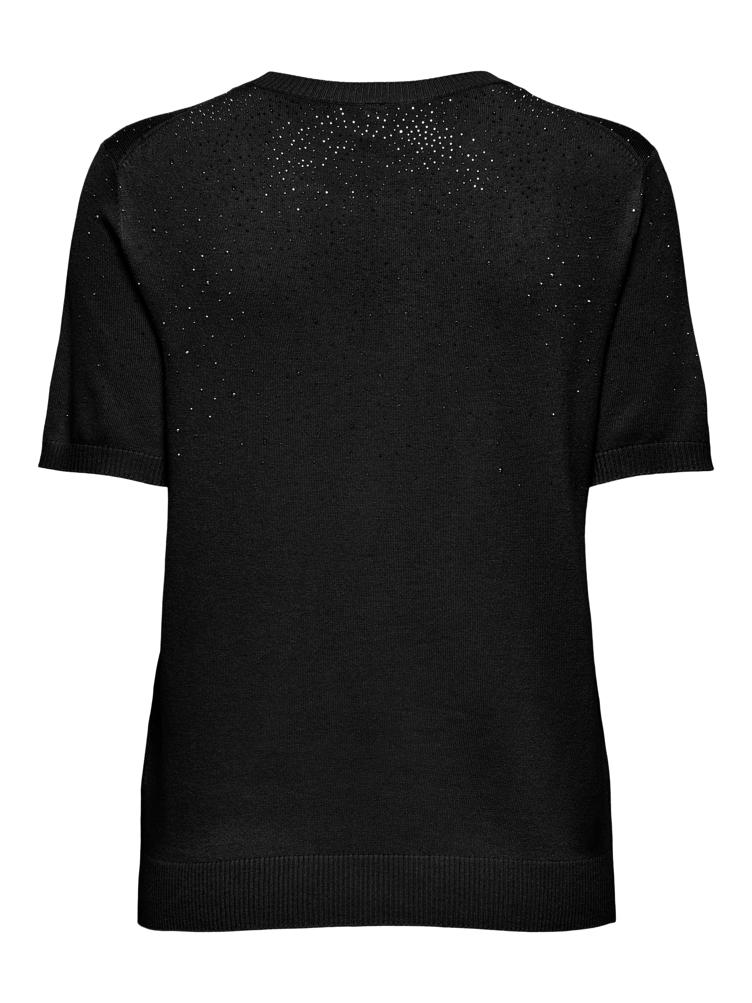 ONLY Kurzarmpullover »ONLANABELLA LS BLING O-NECK KNT«