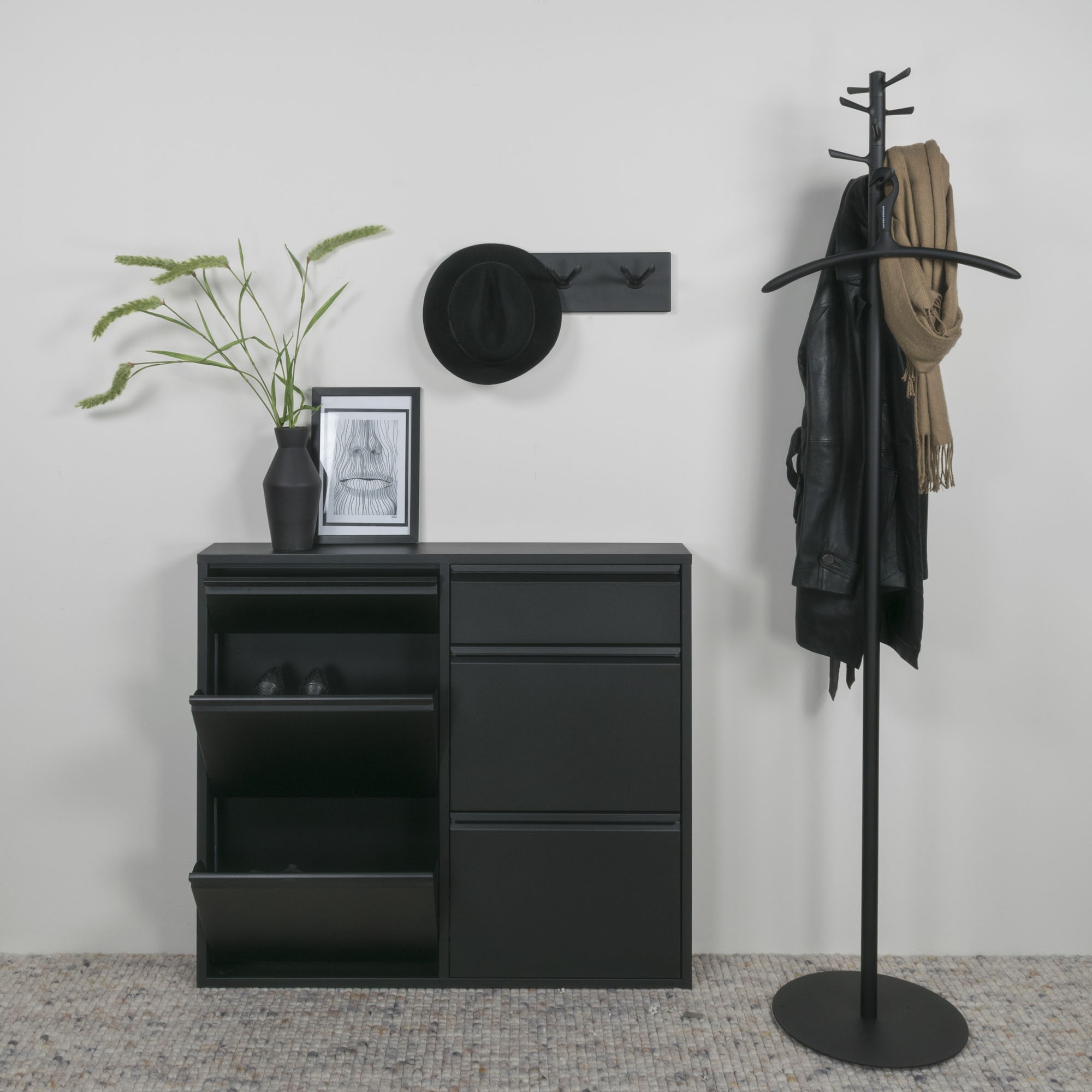 Spinder Design Armoire à chaussures »Billi« métal, largeur 98 cm