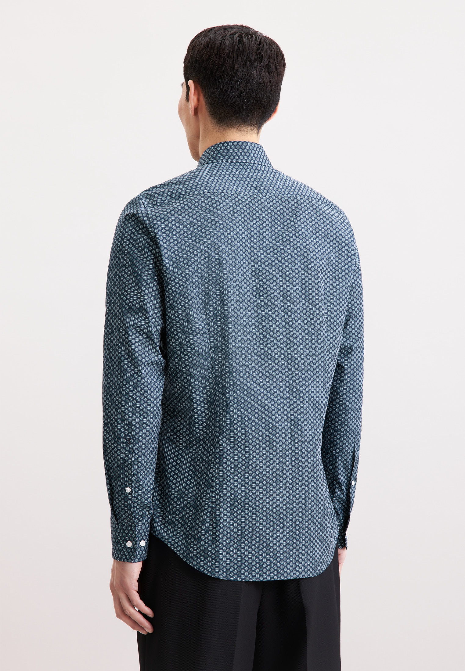 seidensticker Businesshemd »Schwarze Rose«, Slim 1/1 Kentkragen Druck
