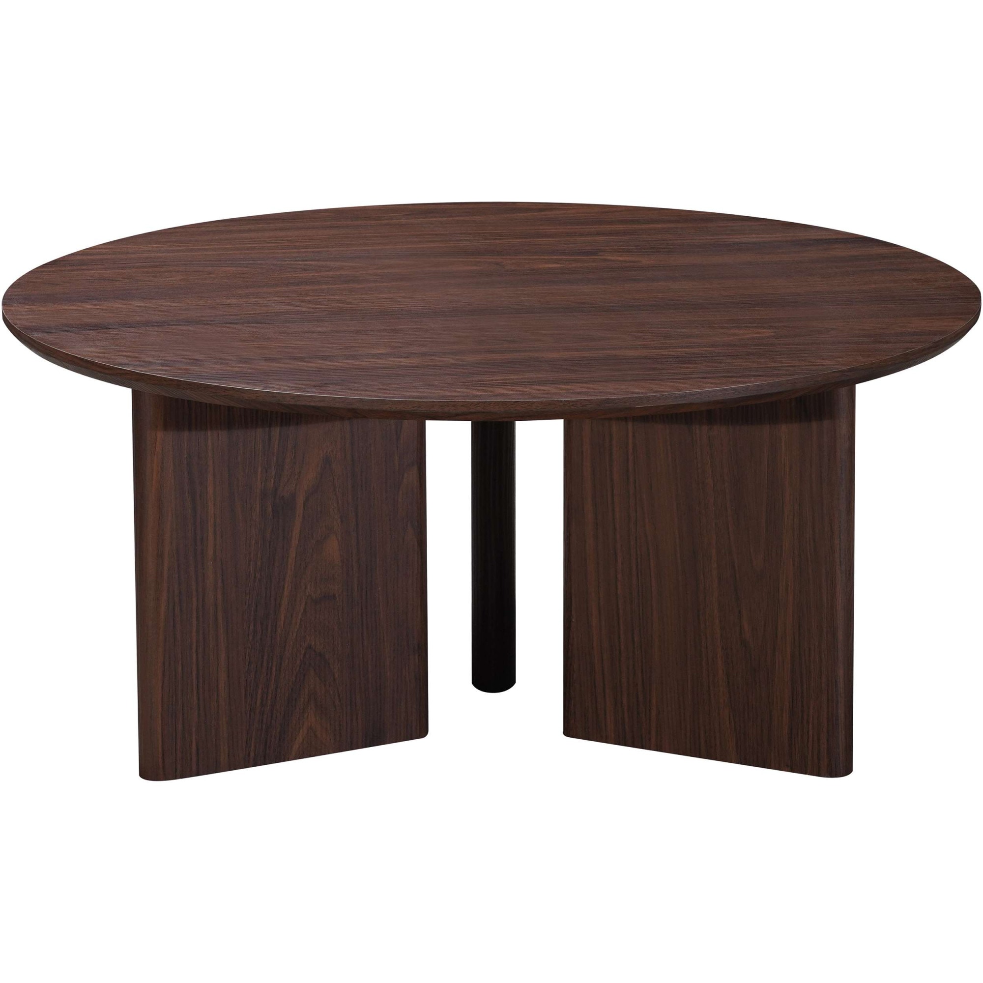 GOODproduct Table basse »Cassian« 1 cuis tlg. Eichenoptik, modernes Fussgestell, Ø80 cm