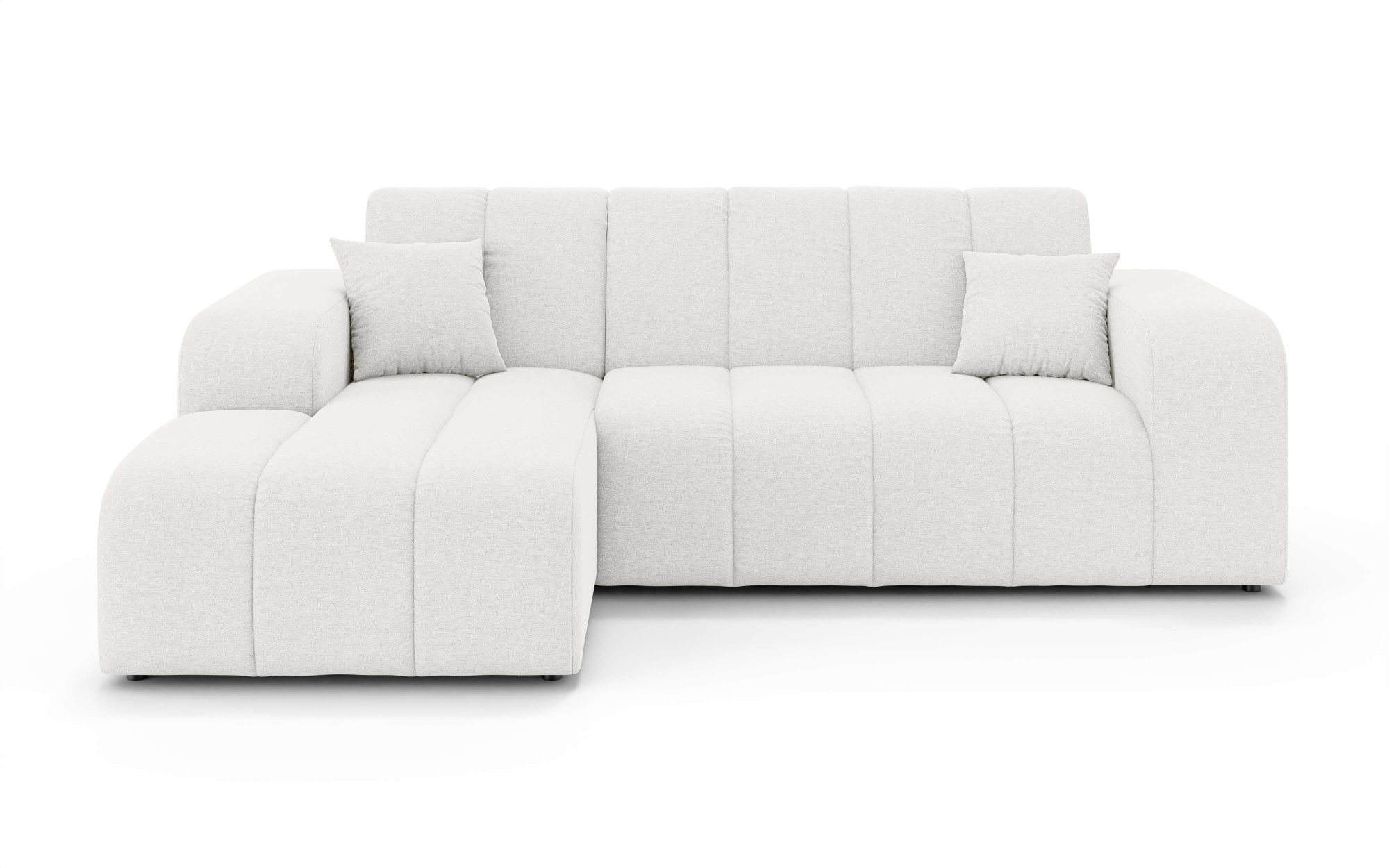 INOSIGN Ecksofa »CASSY L-Form, Schlafsofa mit Bettkasten, Masse B/T/H: 245/165/88 cm«, mit 2 Rückenkissen, Recamiere rechts oder links bestellbar