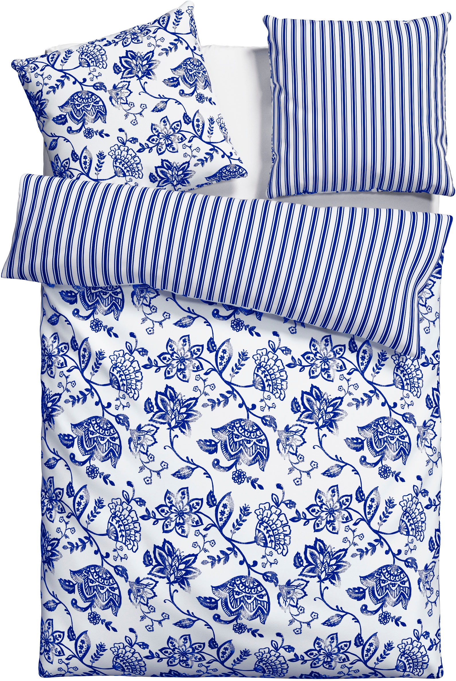 GOODproduct Linge de lit »Nordby« 2 cuis tlg. Bettwäsche aus Baumwolle, skandinavisches Design, ab Grösse 135x200 cm