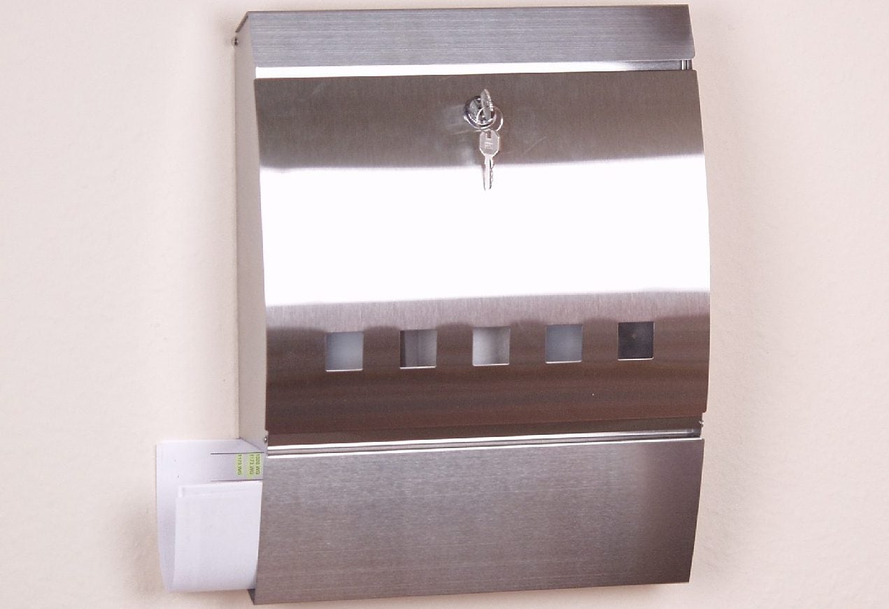 Image of HOFMANN LIVING AND MORE Wandbriefkasten "Briefkasten" aus Edelstahl