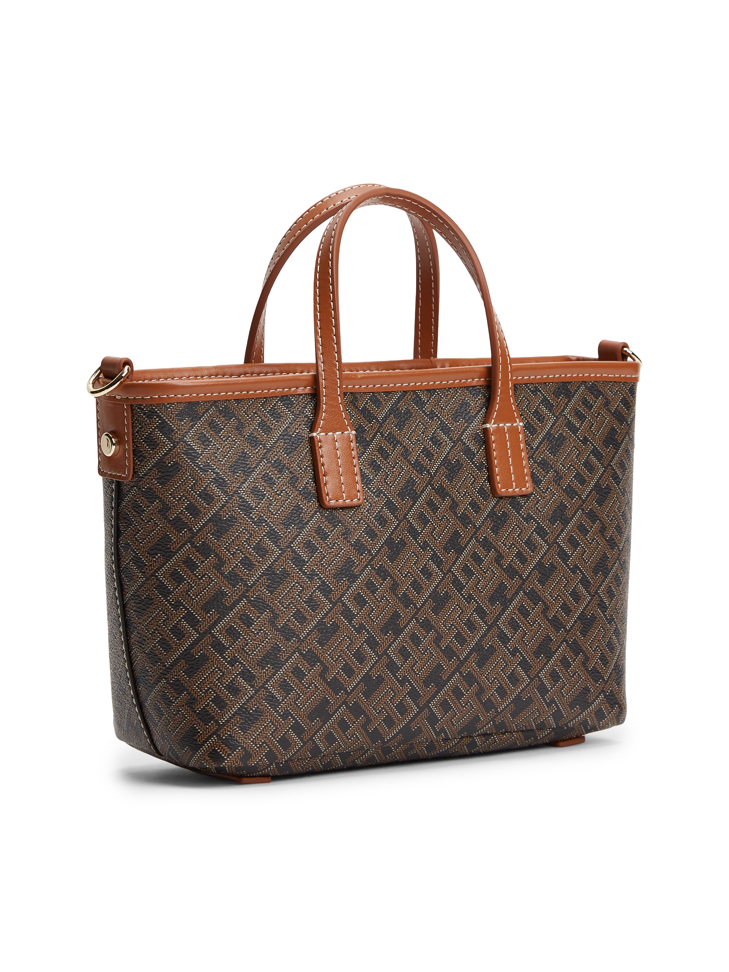 Tommy Hilfiger Tragetasche »TH MONOPLAY MINI TOTE LE« Damen Handtasche, Umhängetasche, Schultertasche mit TH-Allover-Druck