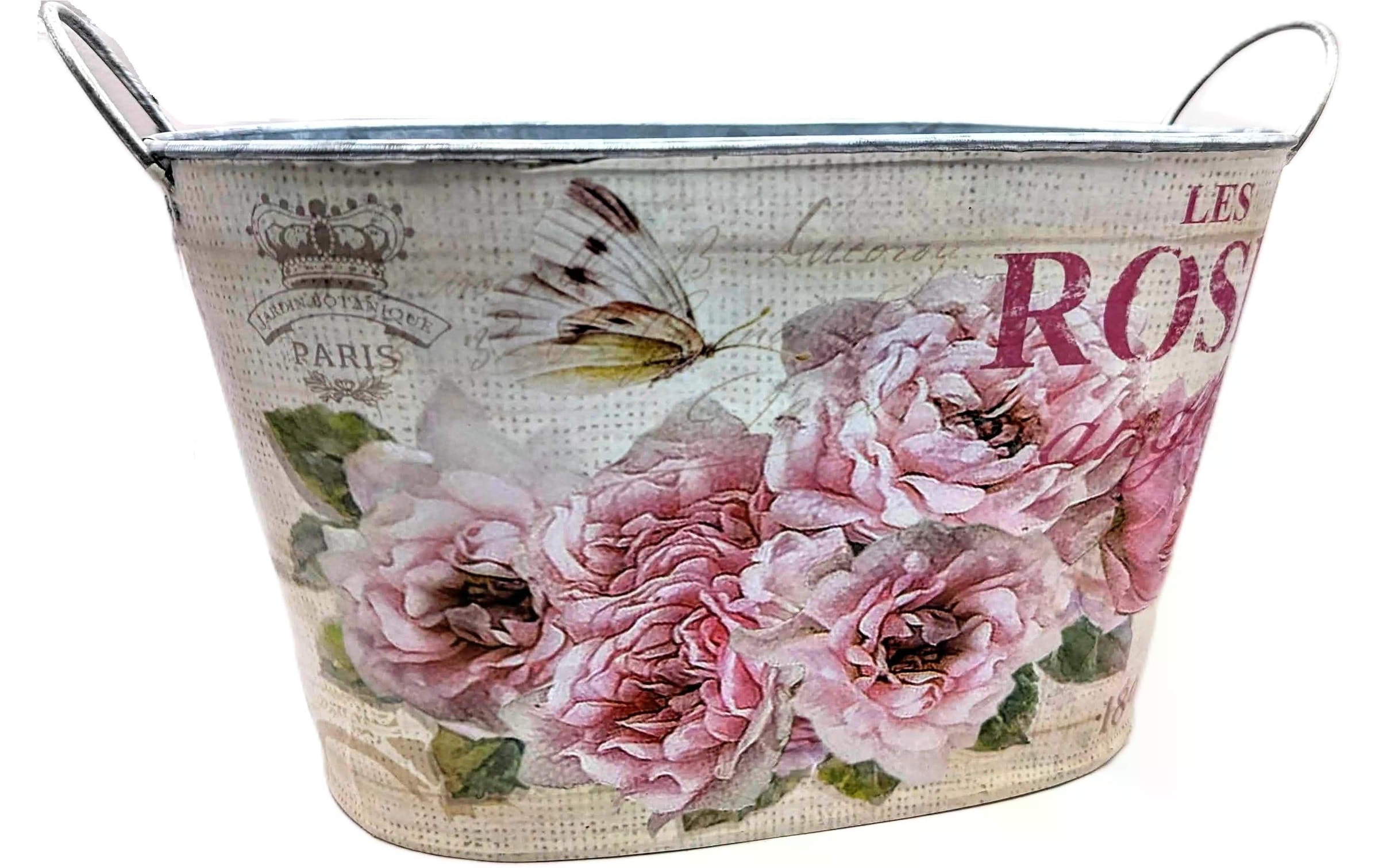 Blumentopf »CHALET 28 x 17 x 16 cm, Rosa/Hellbeige«