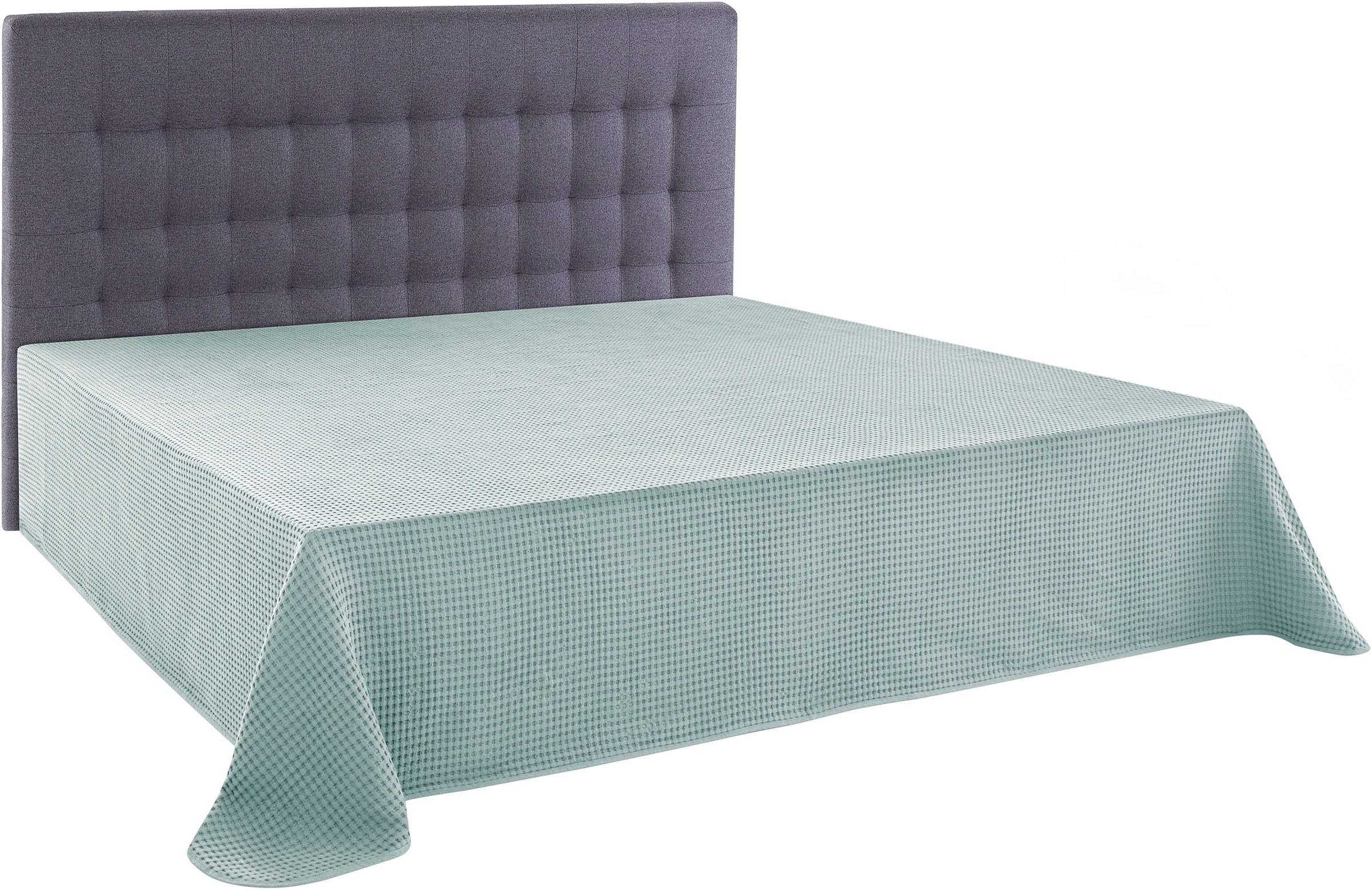 andas Tagesdecke »Greta«, in Waffelpiqué Optik, viele Farben erhältlich, Decke ab 150x250 cm