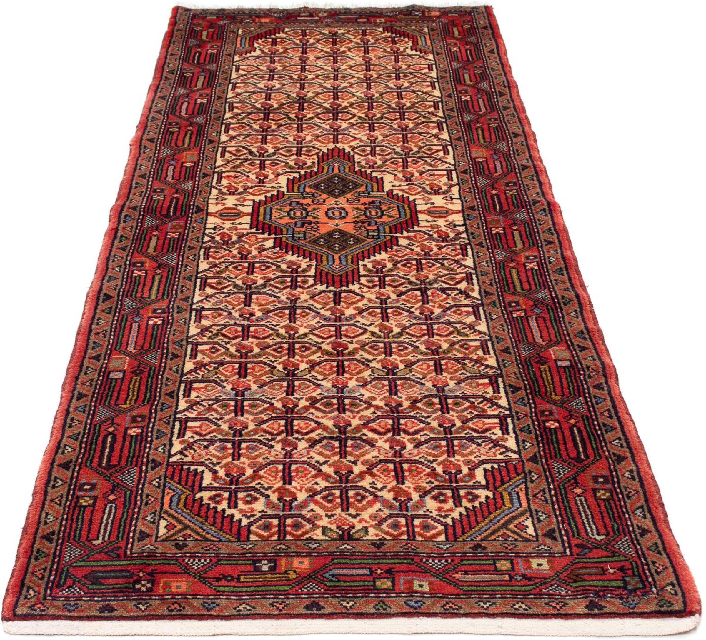 Image of morgenland Orientteppich »Perser - Nomadic - 210 x 83 cm - beige«, rechteckig, 10 mm Höhe, Wohnzimmer, Handgeknüpft, Einzelstück mit Zertifikat bei Ackermann Versand Schweiz