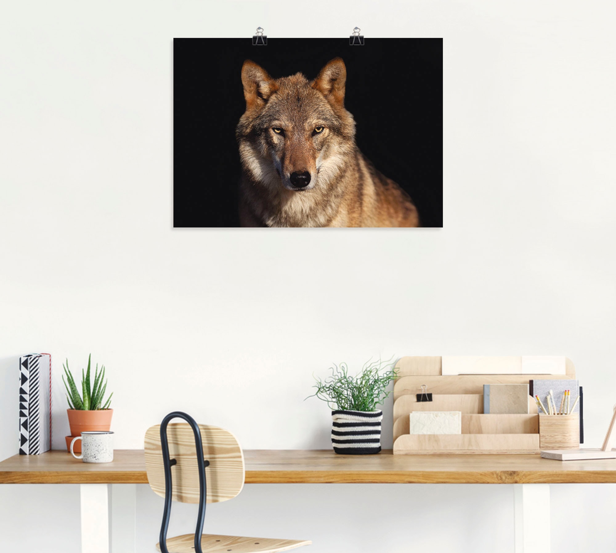Artland Wandbild »Wolf«, Wildtiere, (1 St.), als Alubild, Leinwandbild,  Wandaufkleber oder Poster in versch. Grössen günstig kaufen