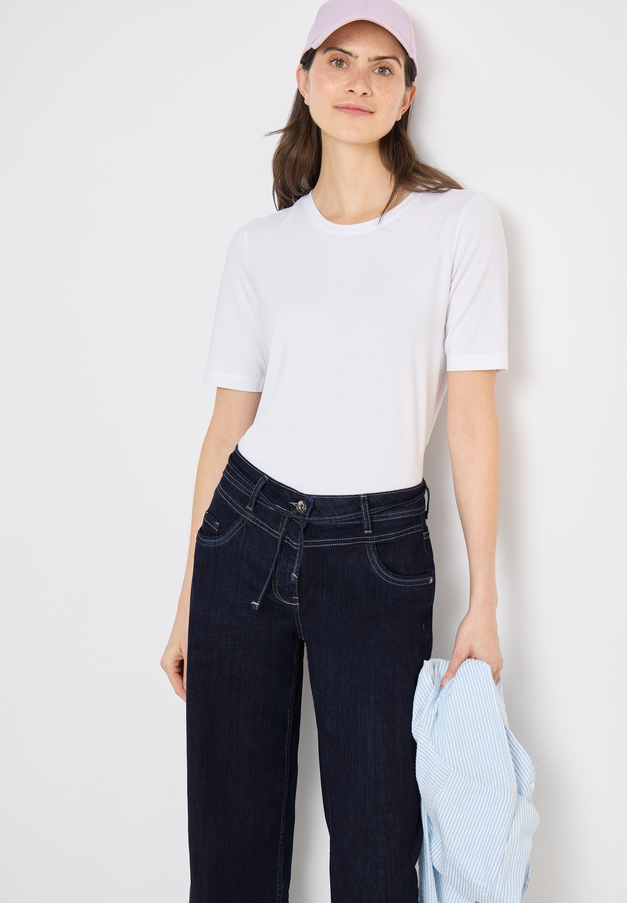 Cecil Jeans large »Style Neele« 7/8-Länge mit Gürtel-Detail