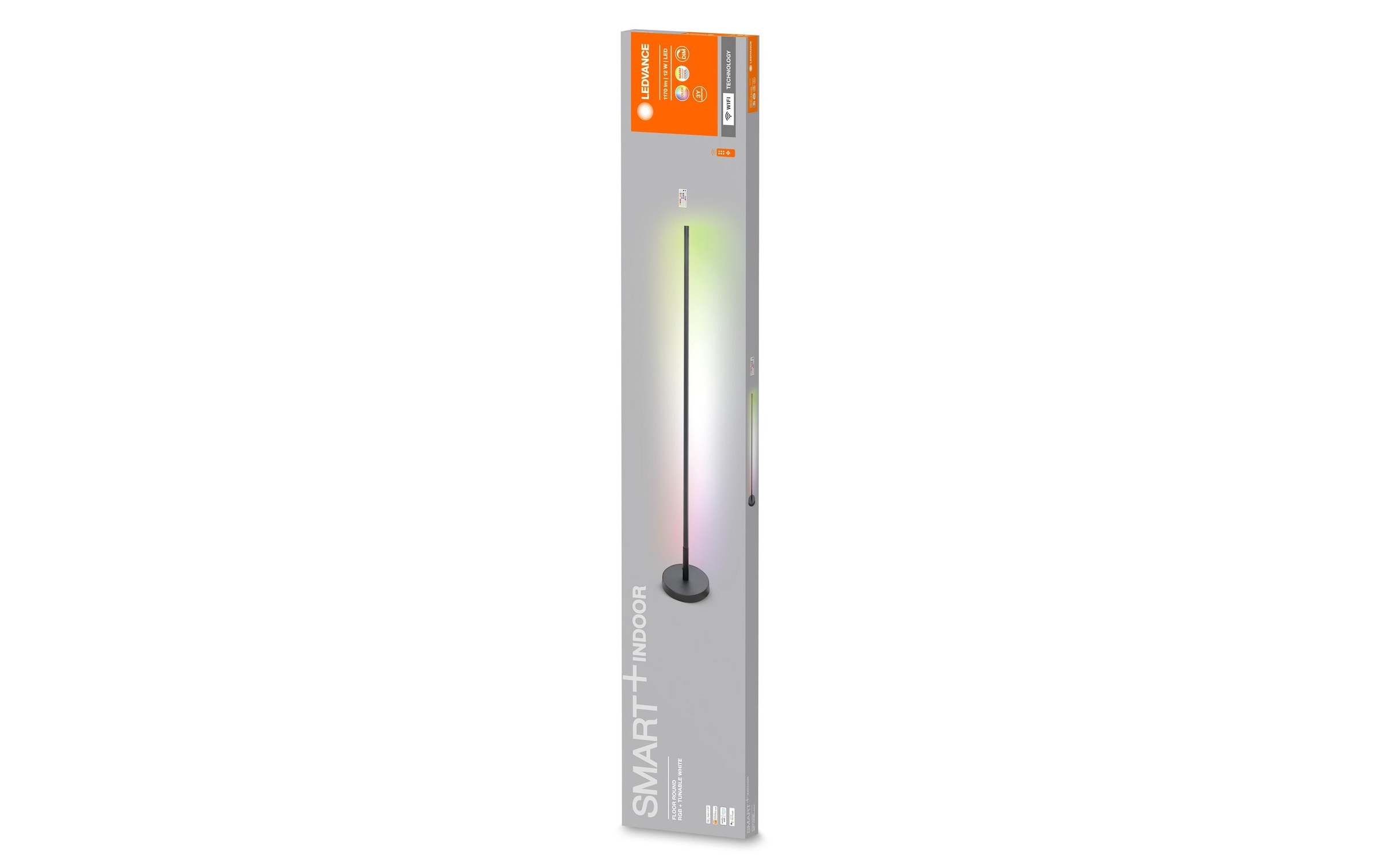 LED Stehlampe »Smart+ Floor Round, 140 cm, Schwarz«, 1 flammig-flammig