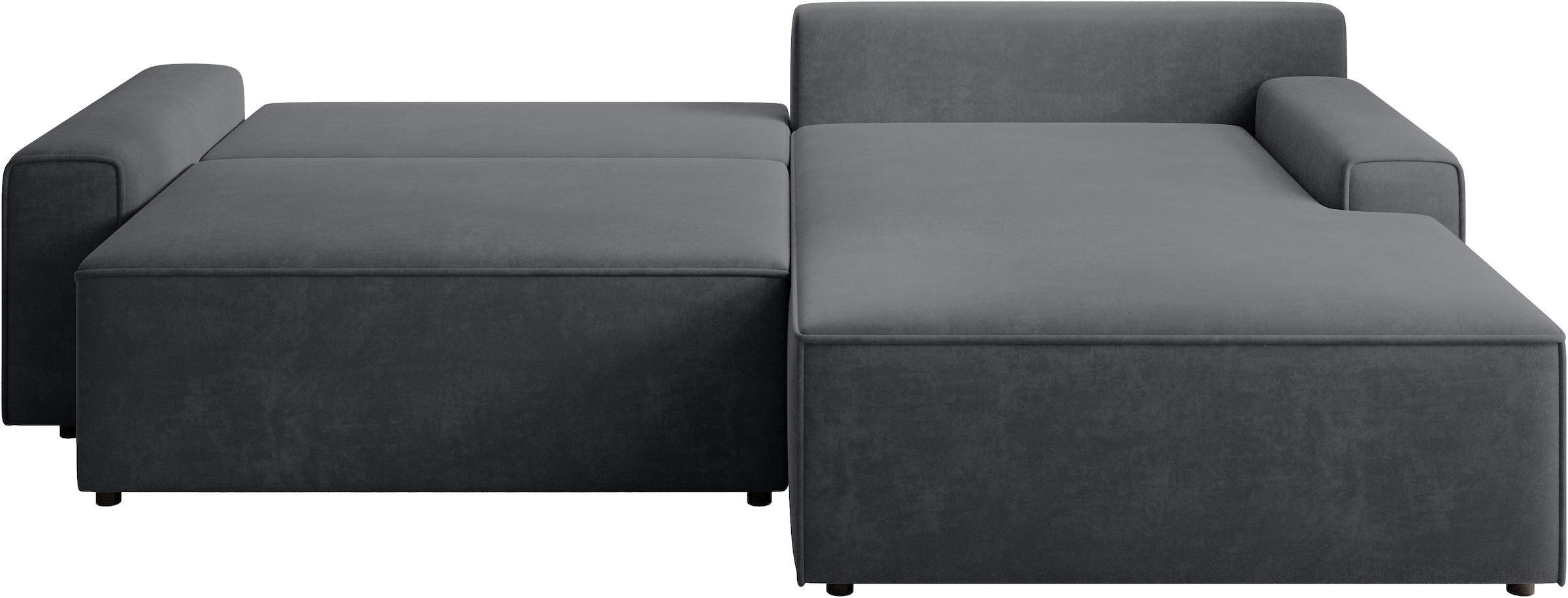 TRENDMANUFAKTUR Ecksofa »Challenge, Schlafsofa mit Bettkasten, Couch in L-Form, Breite 245 cm« Recamiere beidseitig montierbar, auch in trendigem Cordstoff
