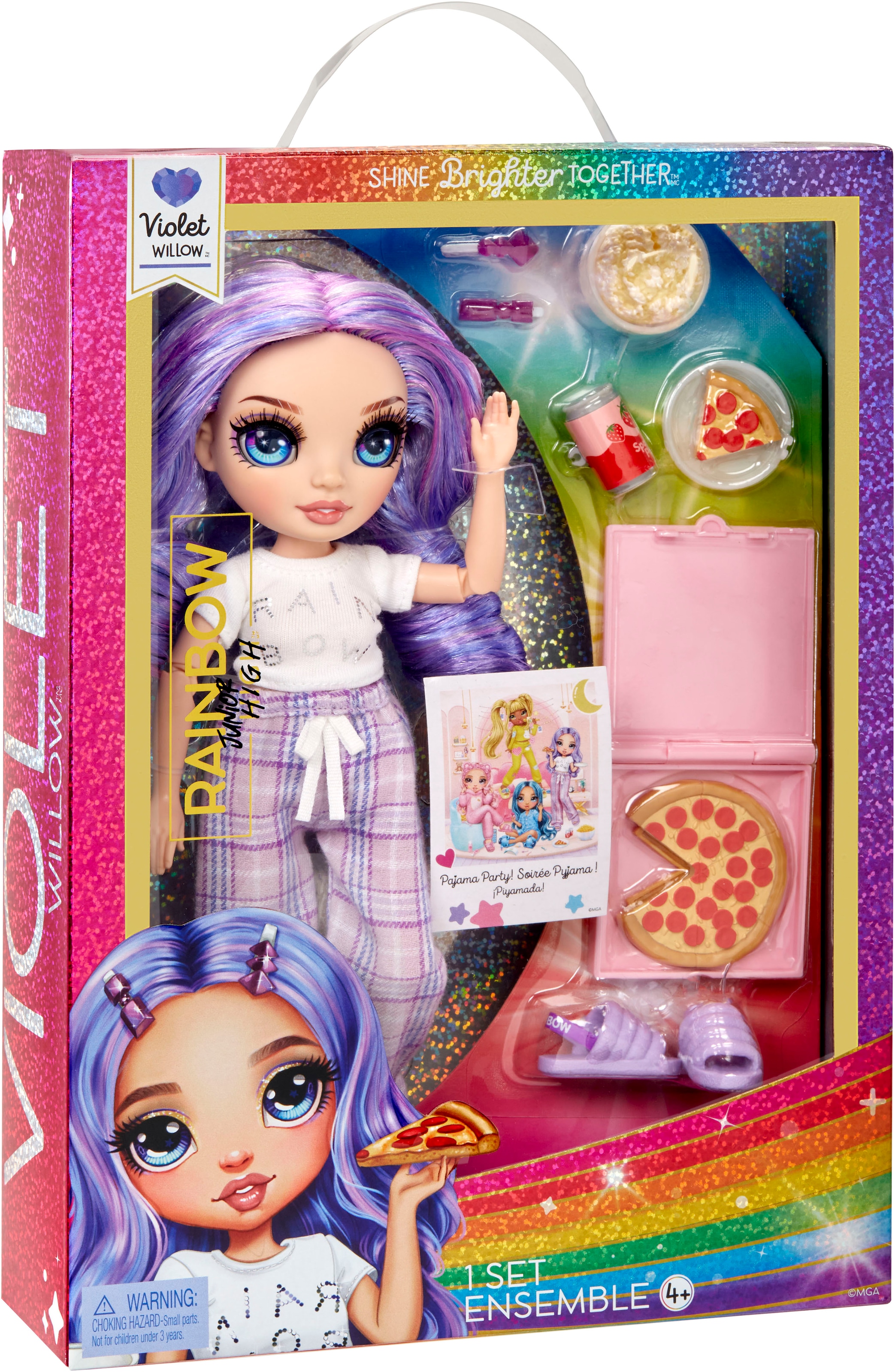 RAINBOW HIGH Poupée à habiller »Junior High PJ Party Fashion Doll Violet (Purple)«