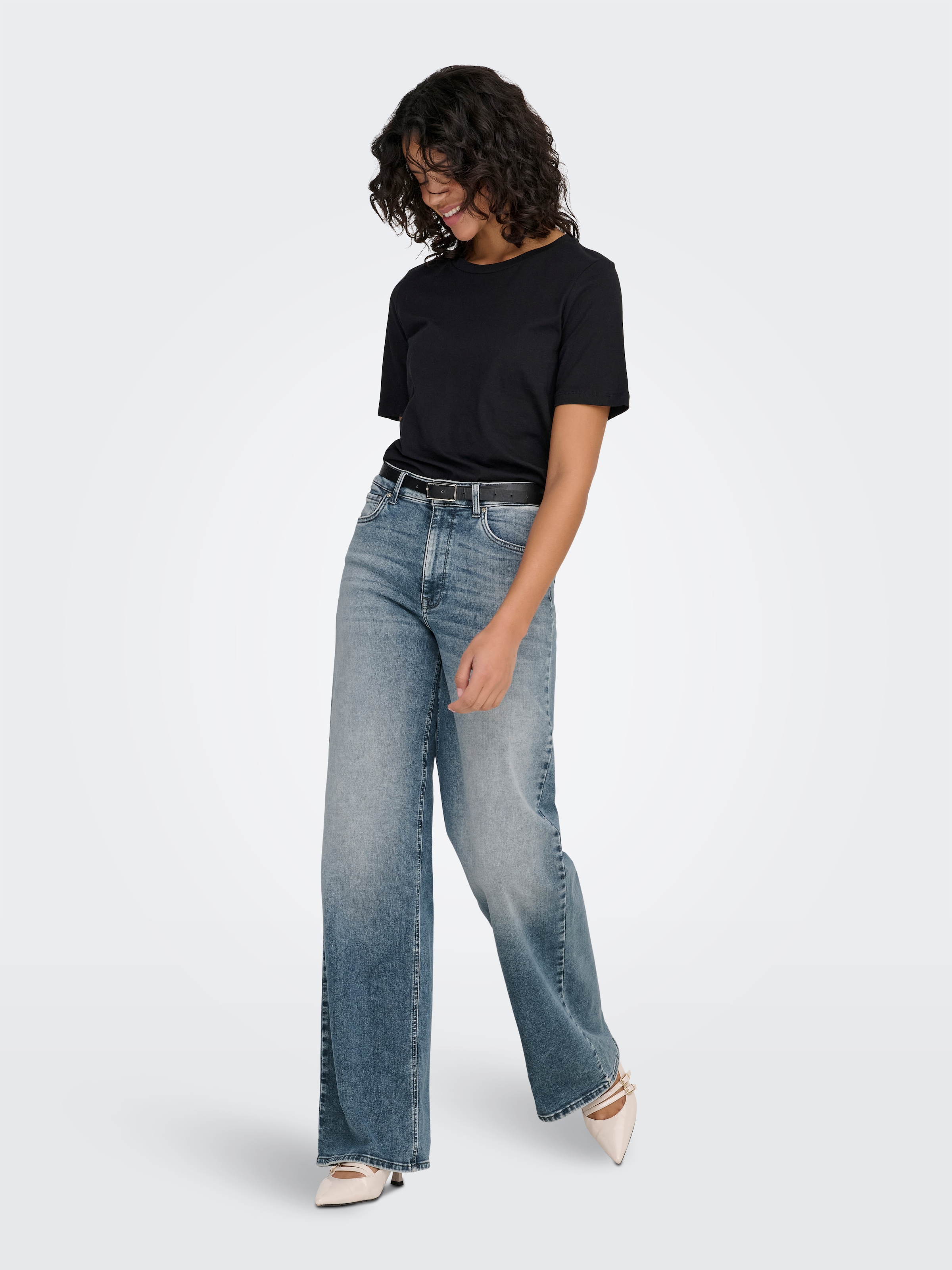 ONLY Kurzarmshirt »ONLONLY S/S TEE JRS NOOS« regular fit, casual, Single Jersey, Baumwolle, Rundhals