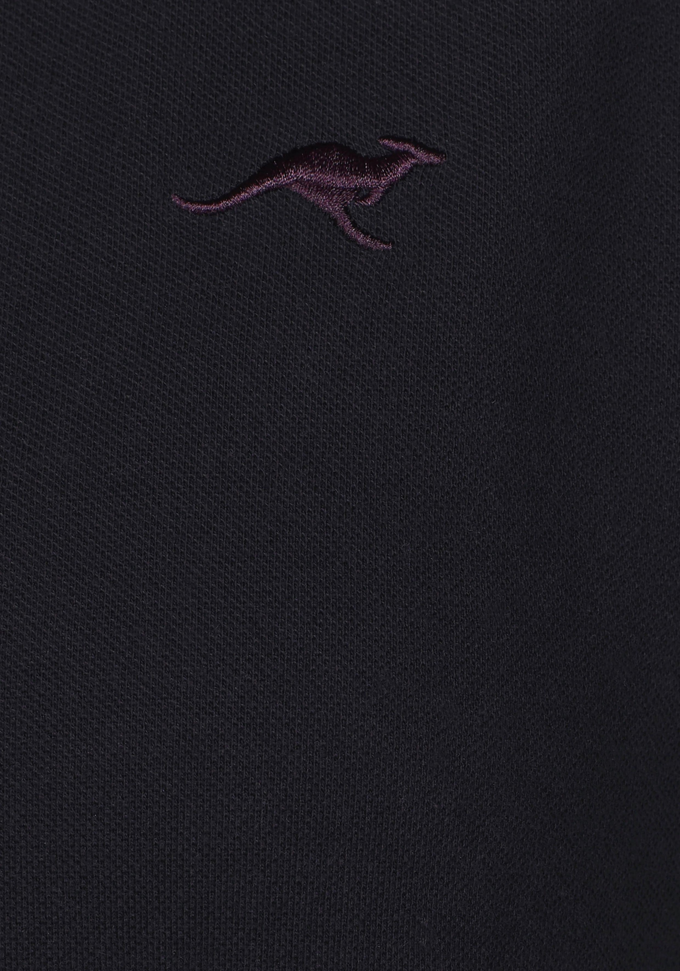 KangaROOS Poloshirt, Kurzarm, unifarben, Polokragen, aus Baumwolle