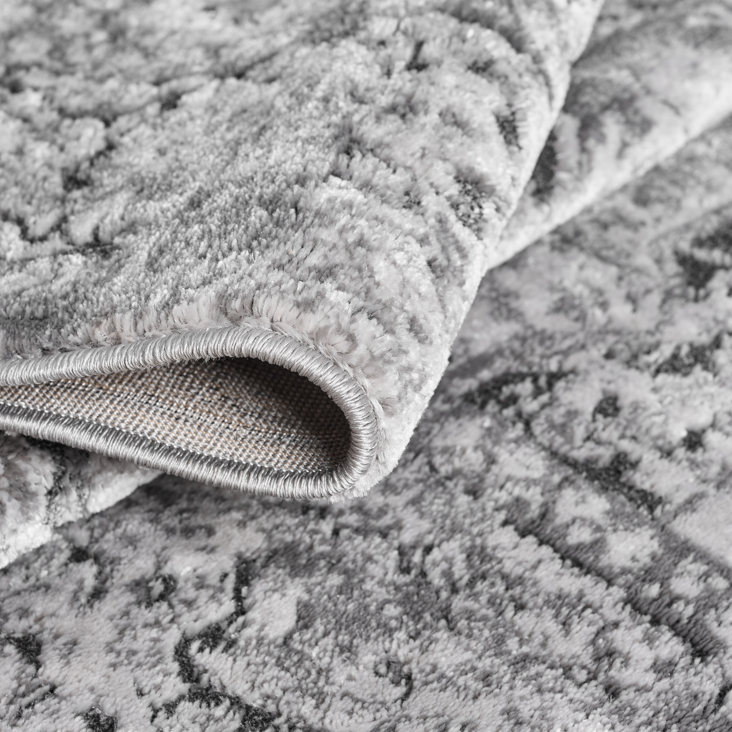 my home Tapis »Kylan, Hoch-Tief-Struktur, dezenter Glanz« Rectangulaire 9 mm Höhe Schrumpf-Garn-Effekt, im Vintage-Look, dichte Qualität, Wohnzimmer