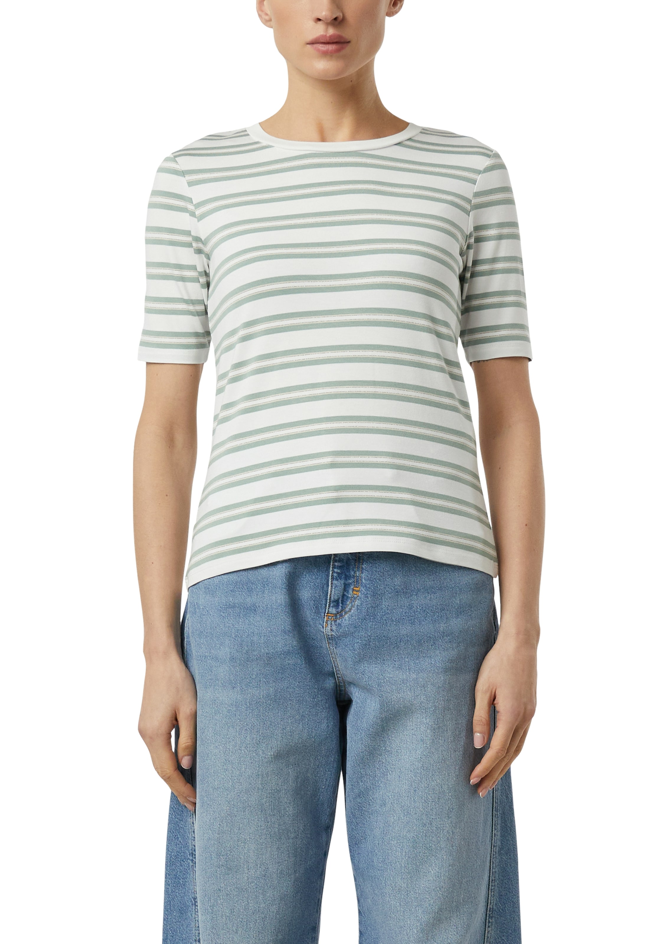 Image of Comma T-Shirt im Streifen-Design