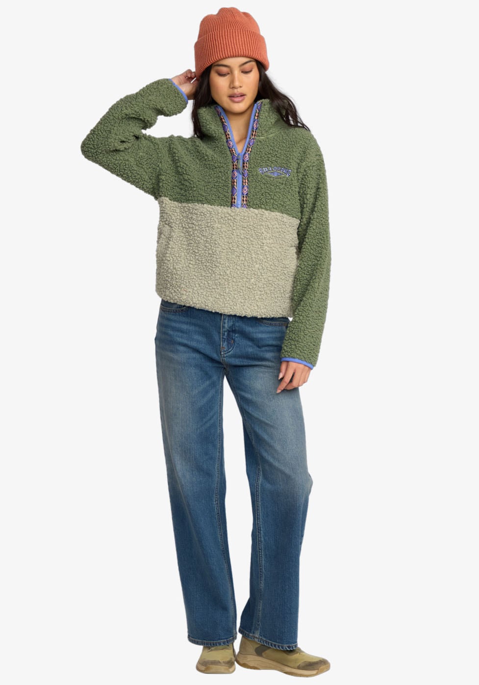 Billabong Pull en maille polaire »HORIZON MOCK NECK« en polaire tricotée, col montant