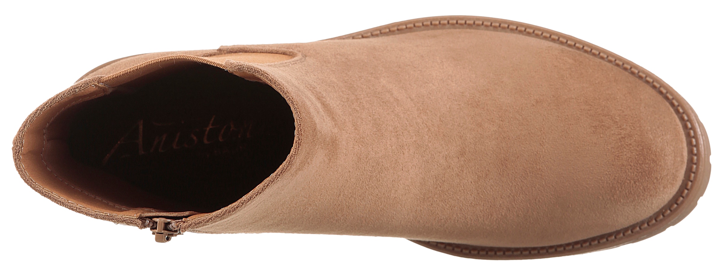 Aniston SHOES Chelseaboots  Stiefelette mit Reissverschluss und Stretcheinsatz