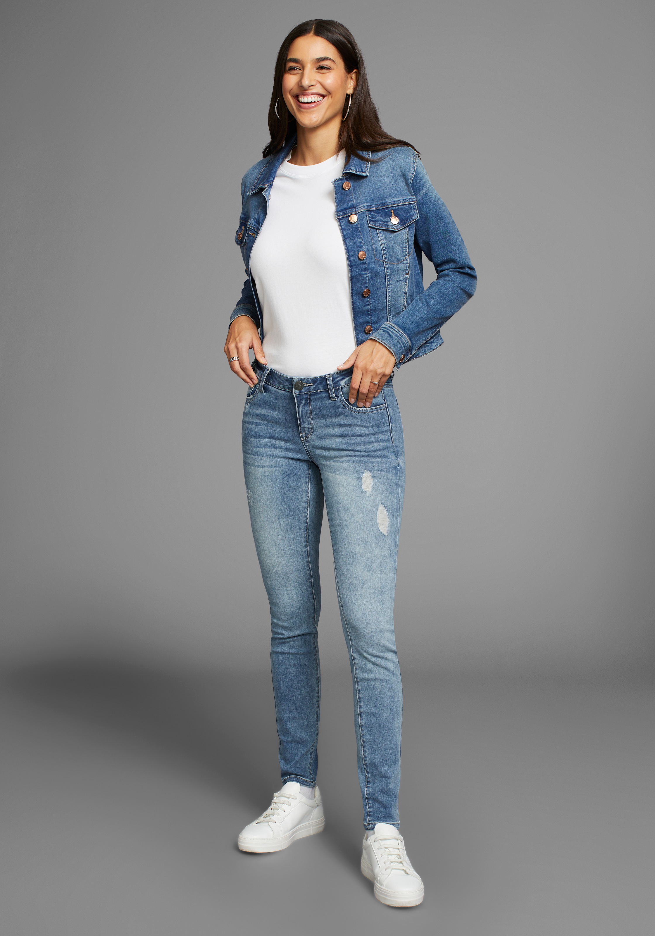 Arizona Skinny-fit-Jeans »Ultra-Stretch«, Mid Waist