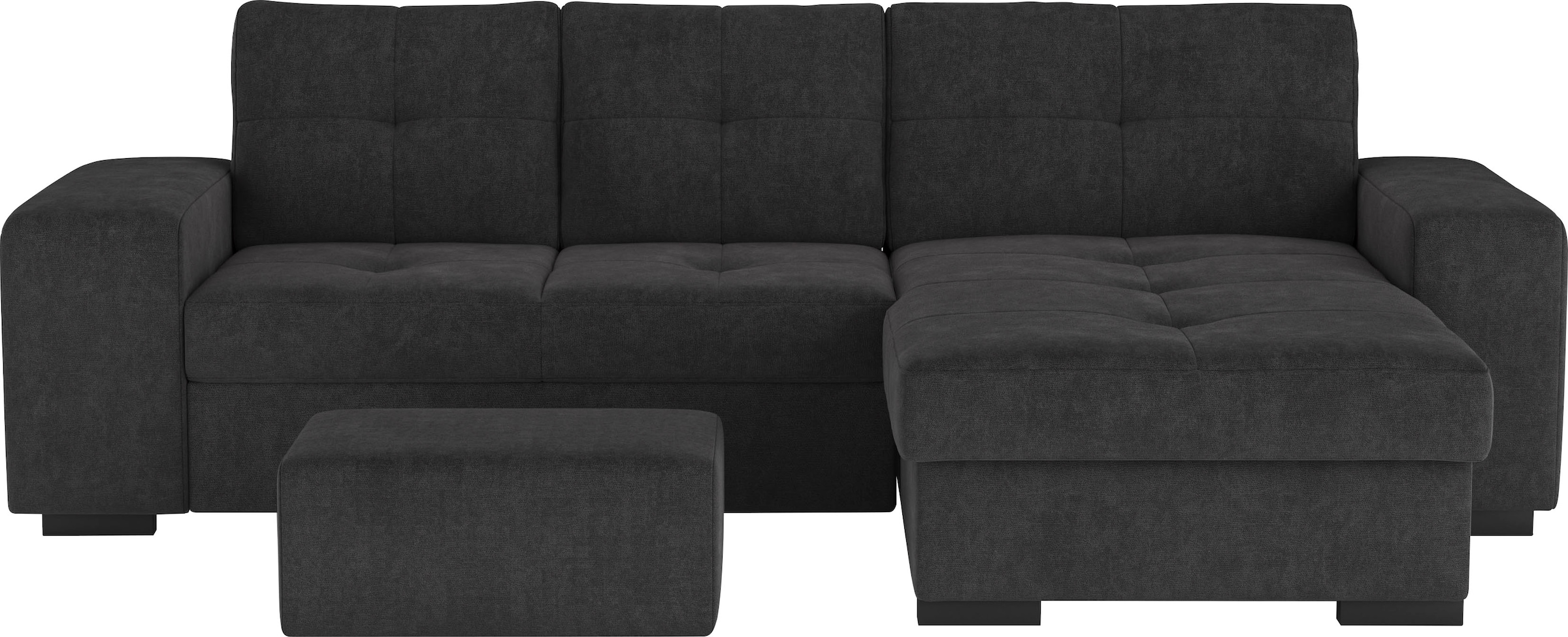 COTTA Ecksofa »Mattina L-Form«, mit Hocker, wahlweise mit Bettfunktion & Bettkasten