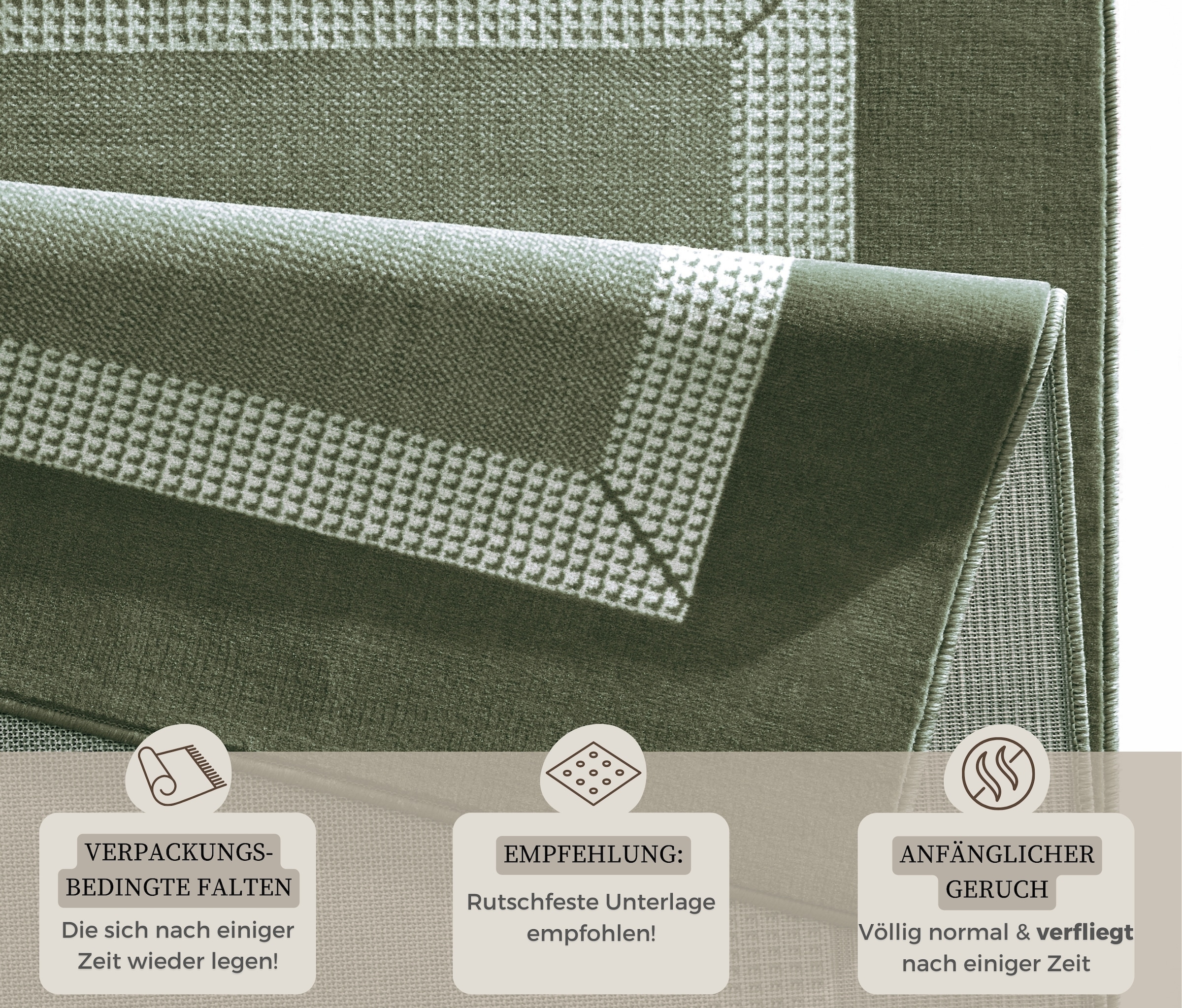 HANSE Home Teppich »Band«, rechteckig, 9 mm Höhe, Kurzflor, weich, Läufer Grössen, Wohnzimmer, Schlafzimmer, Esszimmer