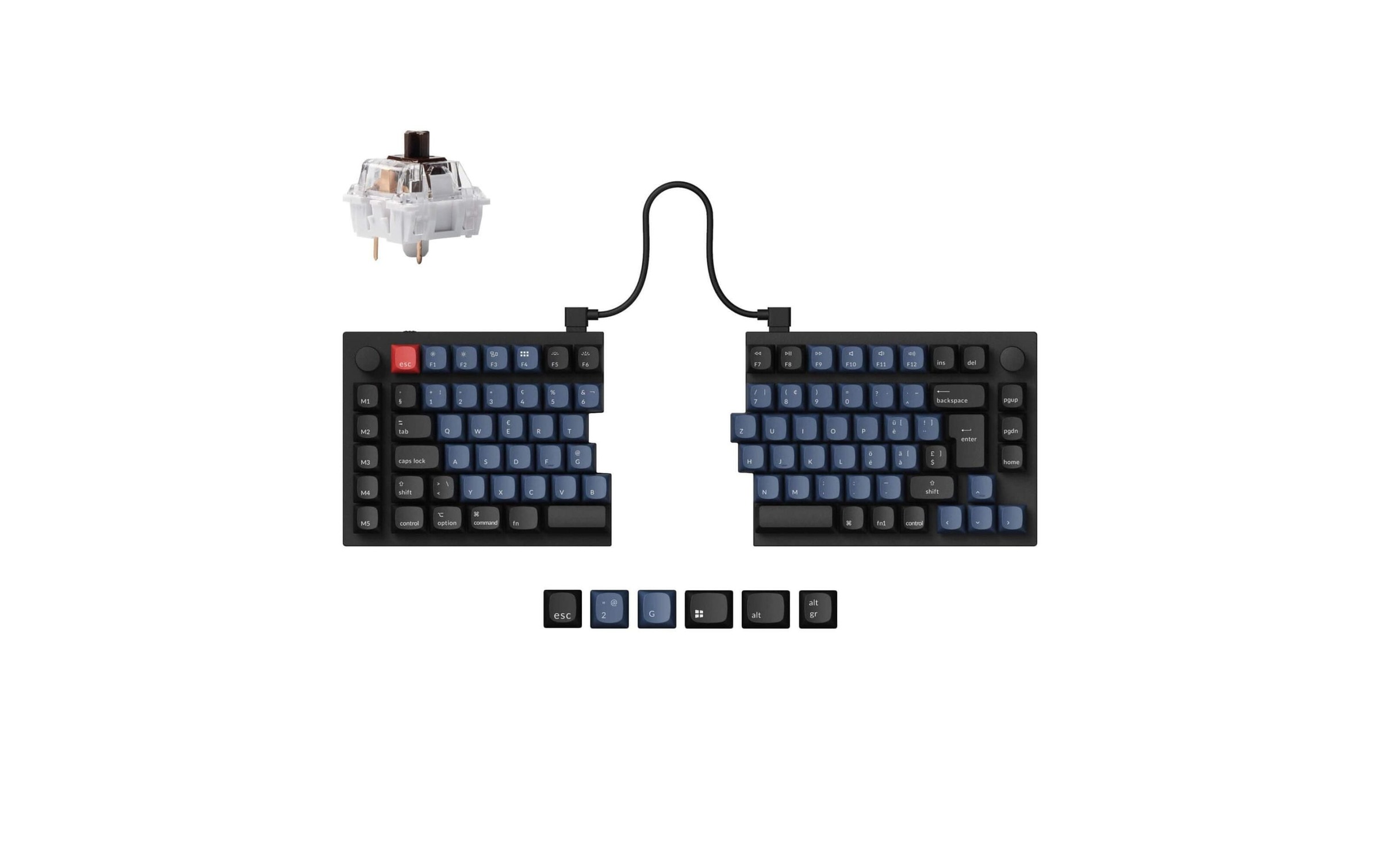  Gaming-Tastatur »Keychron Q11 Black QMK Brown Switch« ()