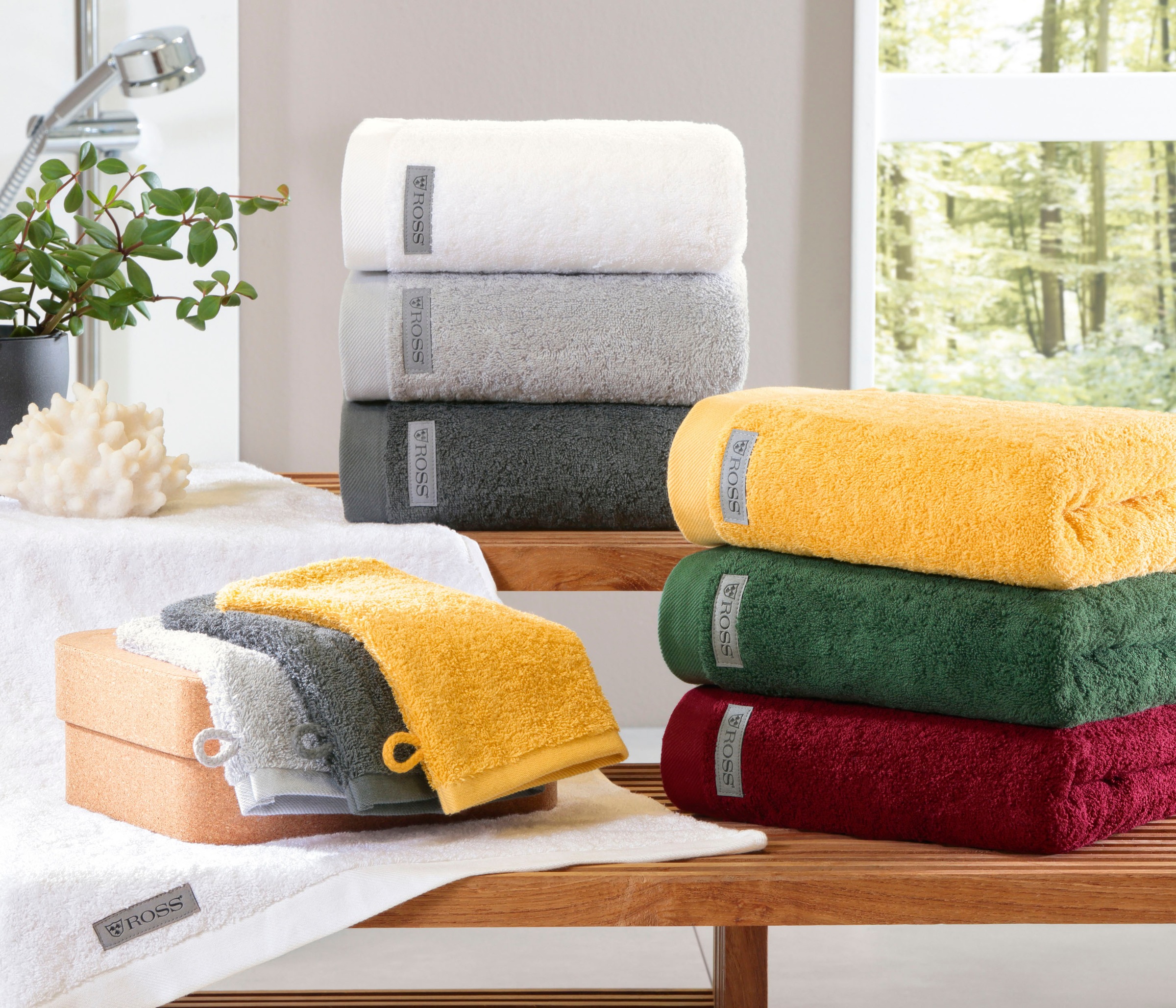 ROSS Drap de douche »Sinfonie« in modernen Unifarben