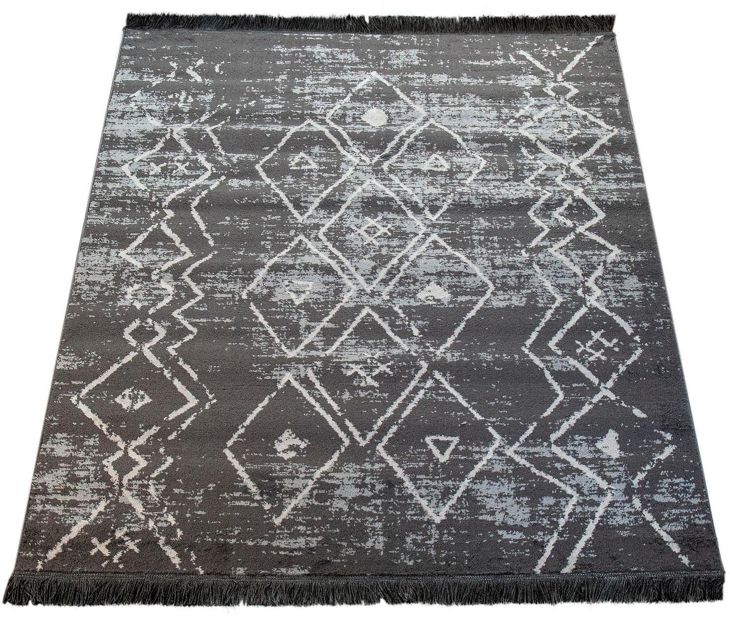 Muster, kaufen »Kelim Fransen Scandi Rauten Design, Home Teppich Paco rechteckig, 317«, mit