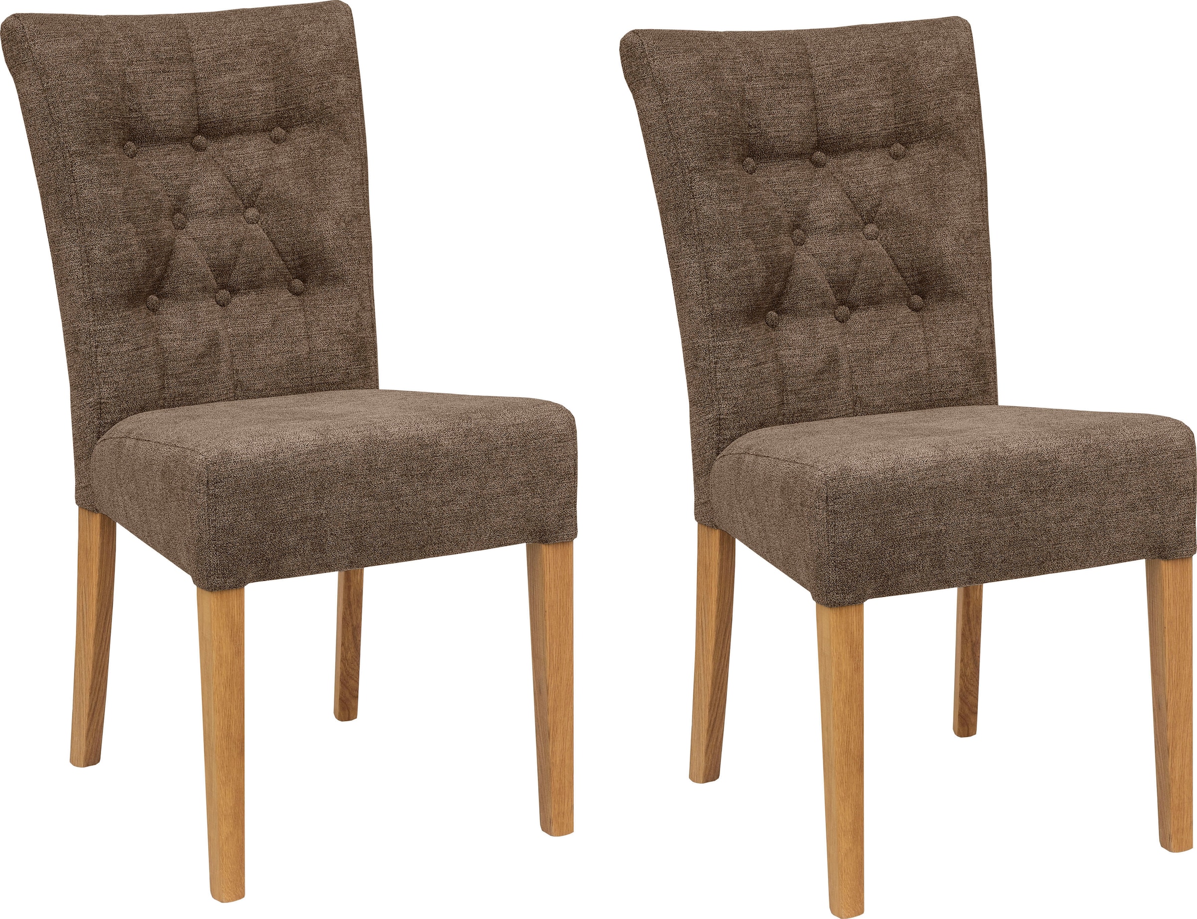 Image of Home affaire Polsterstuhl "Queen" (Set) 6 Stk.Esszimmerstuhl mit Knopfheftung, 2er, 4er oder 6er-Set