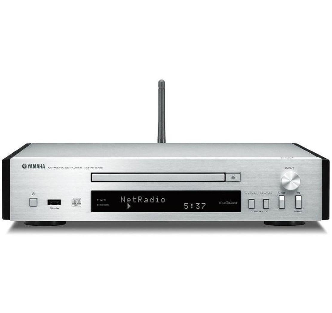 Yamaha Microanlage »MusicCast MCR-N670 DAB Silber«, (Bluetooth-WLAN Digitalradio (DAB+)-FM-Tuner)