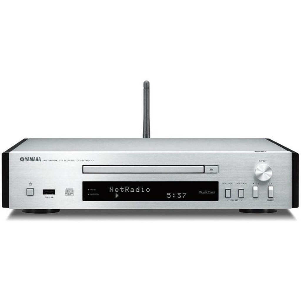 Yamaha Microanlage »MusicCast MCR-N670 DAB Silber«, (Bluetooth-WLAN Digitalradio (DAB+)-FM-Tuner)