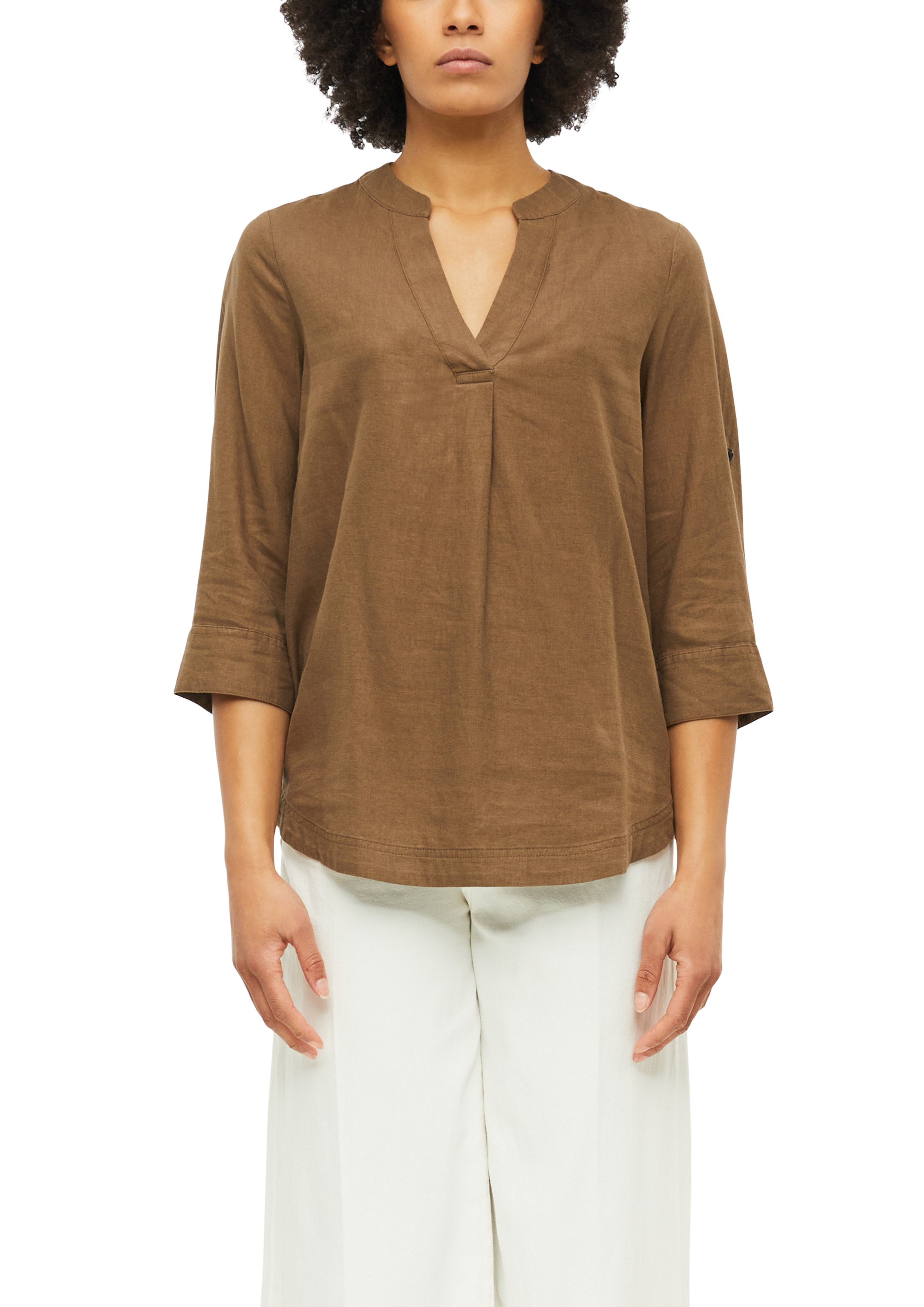 Image of s.Oliver Shirtbluse krempelbar, kühlender Leinenmix