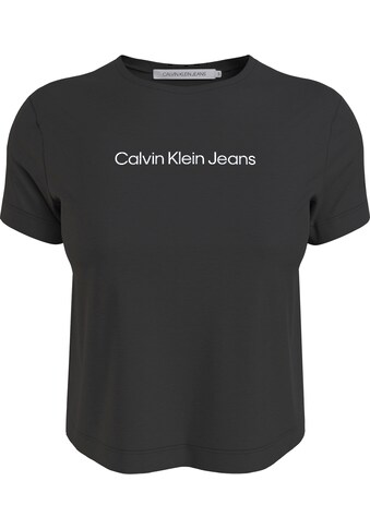 Calvin Klein Jeans Rundhalsshirt »SHRUNKEN INSTITUTIONAL BABY TEE«, mit Calvin Klein... kaufen