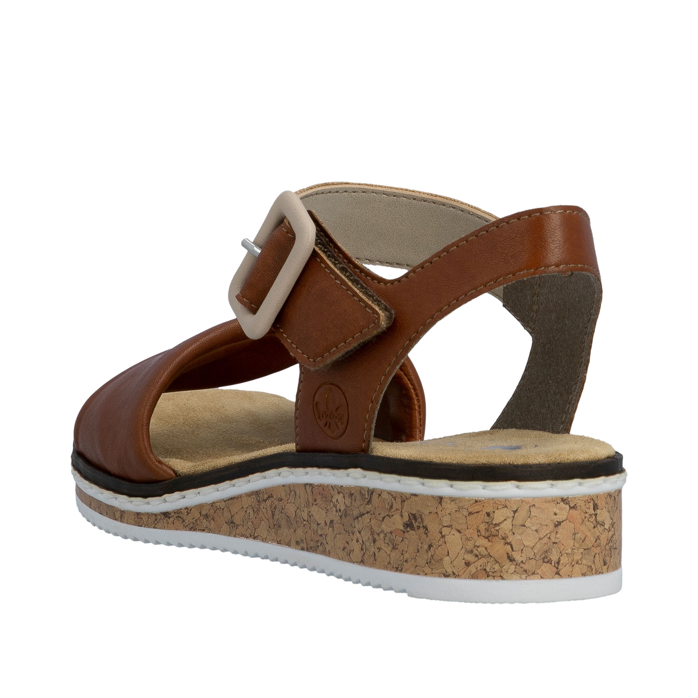 Rieker Sandales  sandale compensée, chaussure d'été, chaussure de vacances avec bride auto-agrippante