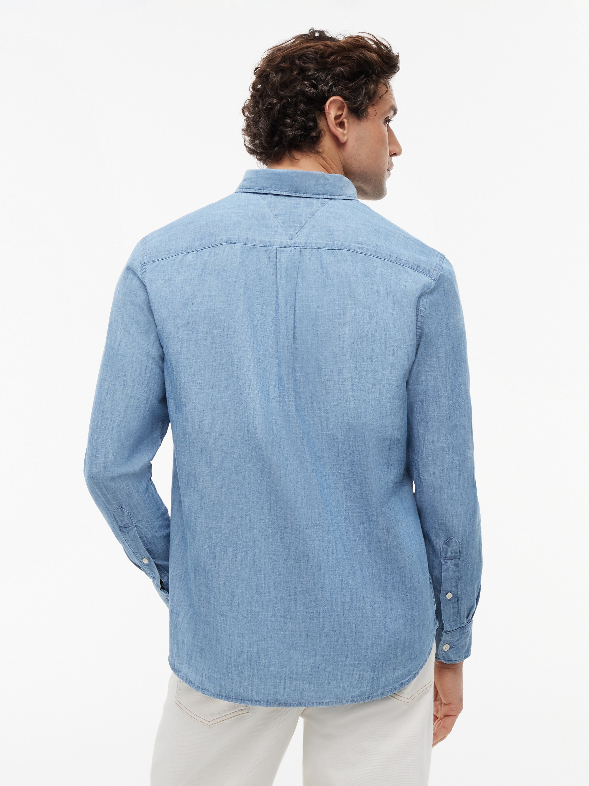 Tommy Hilfiger Langarmhemd »CHAMBRAY POCKET Regular Fit«