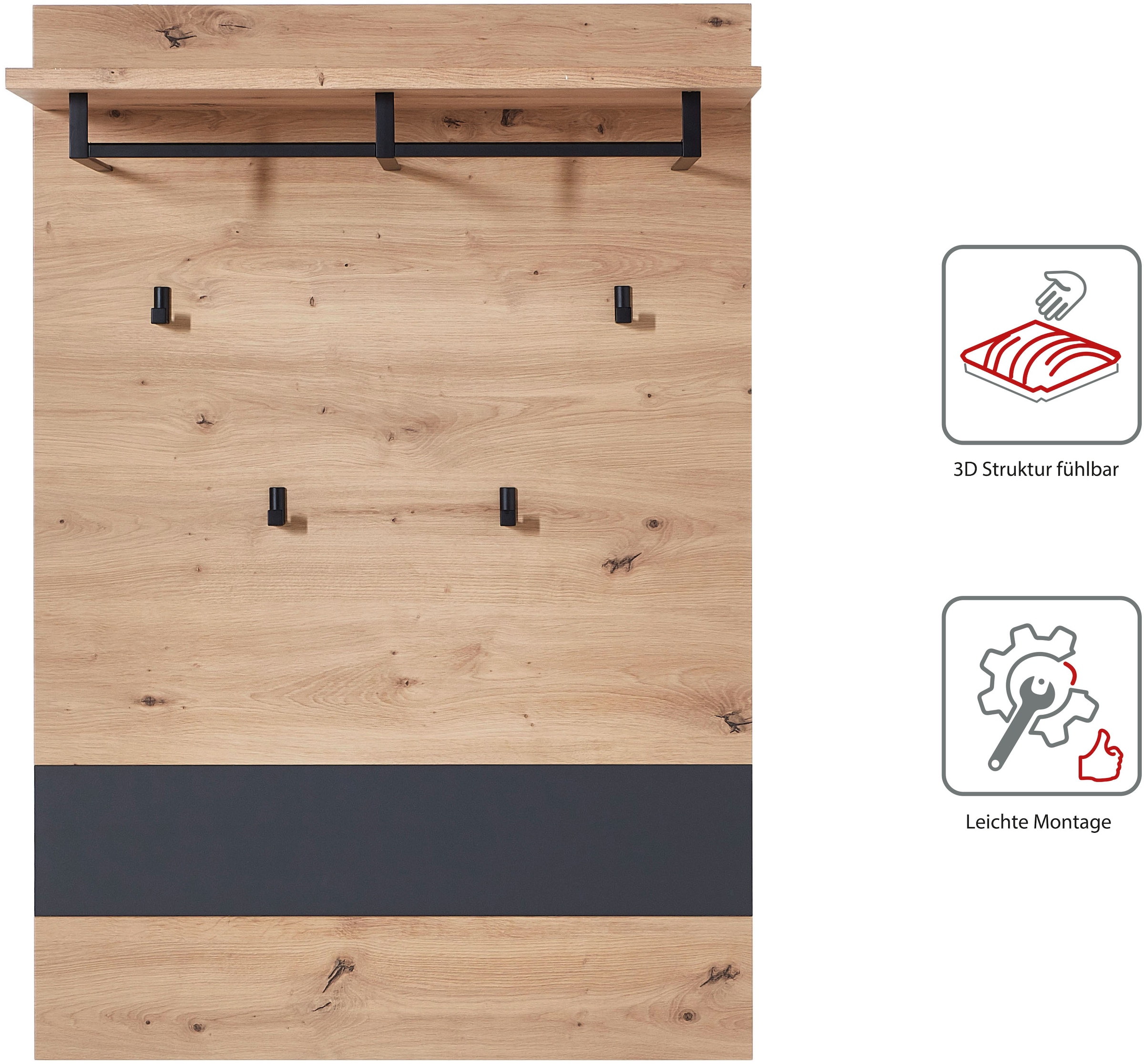 Innostyle Garderoben-Set »MEMPHIS« Komplett-Set, 5 Stk. tlg.