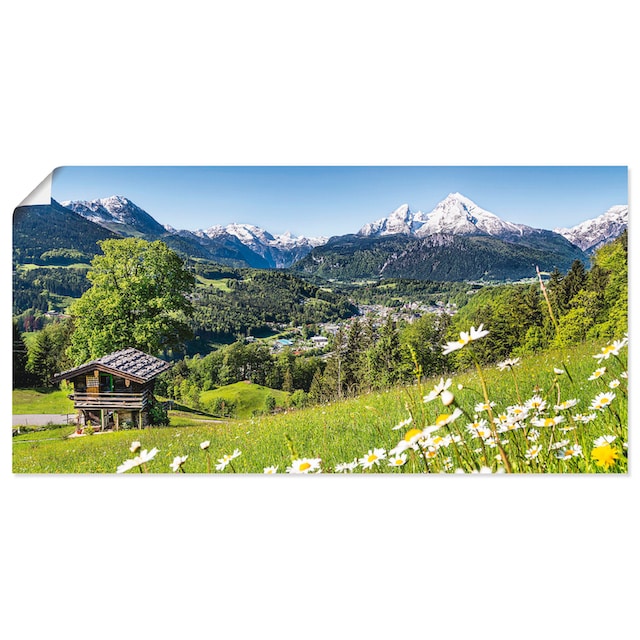 Artland Wandbild »Landschaft in den Bayerischen Alpen«, Berge, (1 St.), als  Alubild, Leinwandbild, Wandaufkleber oder Poster in versch. Grössen günstig  kaufen