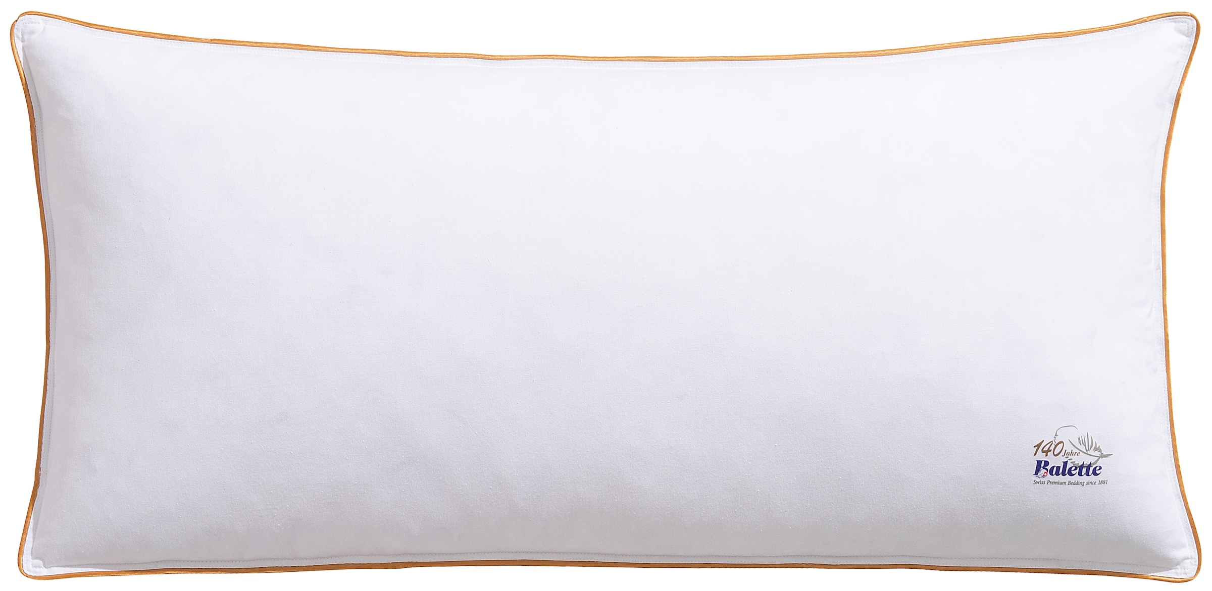 Image of Balette Federkopfkissen "Edition 140 Jahre, allergikerfreundlich, Made in Germany" Füllung: 85% Federn und 15% Daunen 1 Stk. tlg. Kopfkissen 40x80 cm, 80x80 cm, allergikergeeignet, Made in Germany