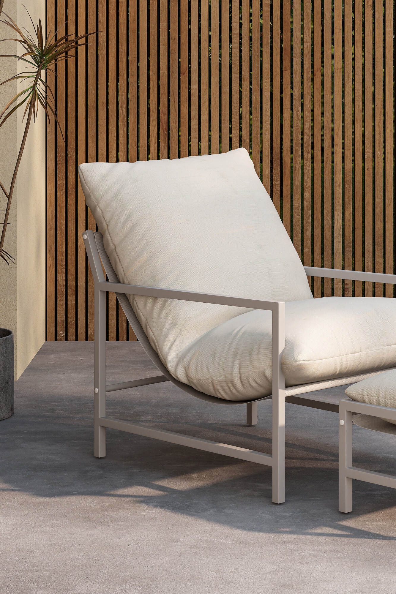 Venture Home Gartenlounge-Sessel »Corso, gepolstertes Loungemöbel für entspannte Outdoor-Momente« 2 Stk. tlg. Outdoorstuhl, Terassenstuhl, komfortabel, Stoffbezug, outdoor-geeignet