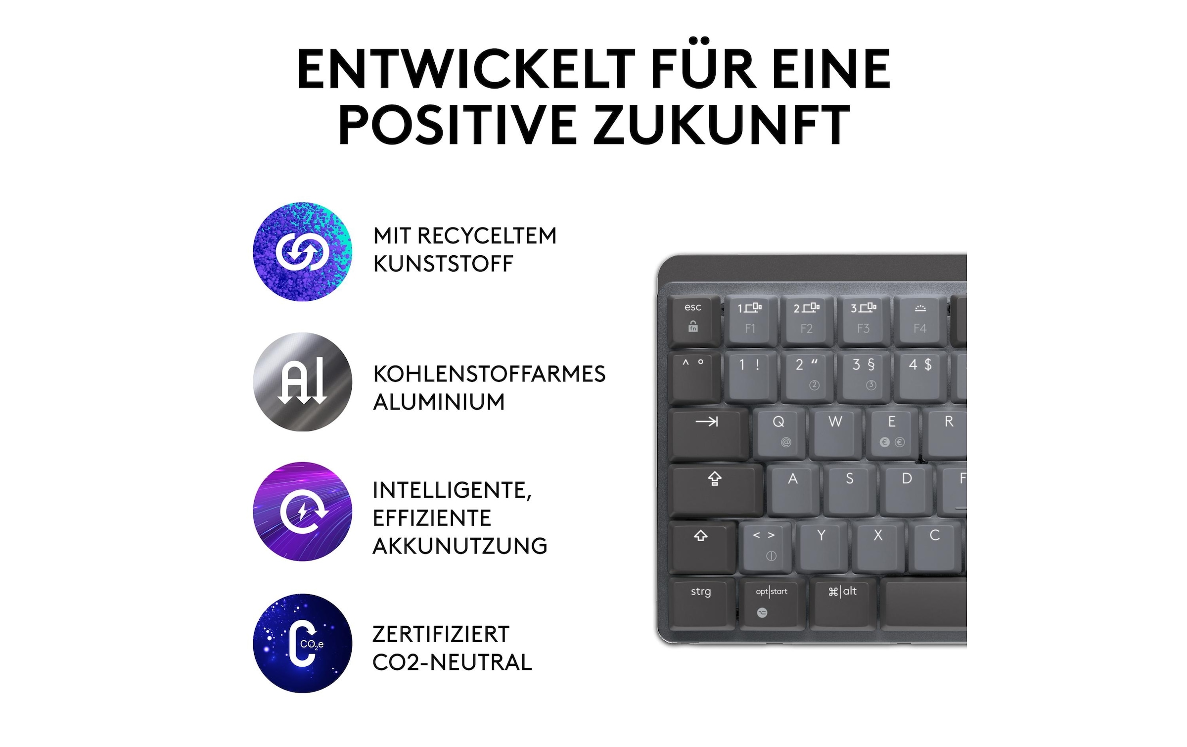 Logitech Wireless-Tastatur »MX Mechanical Mini«