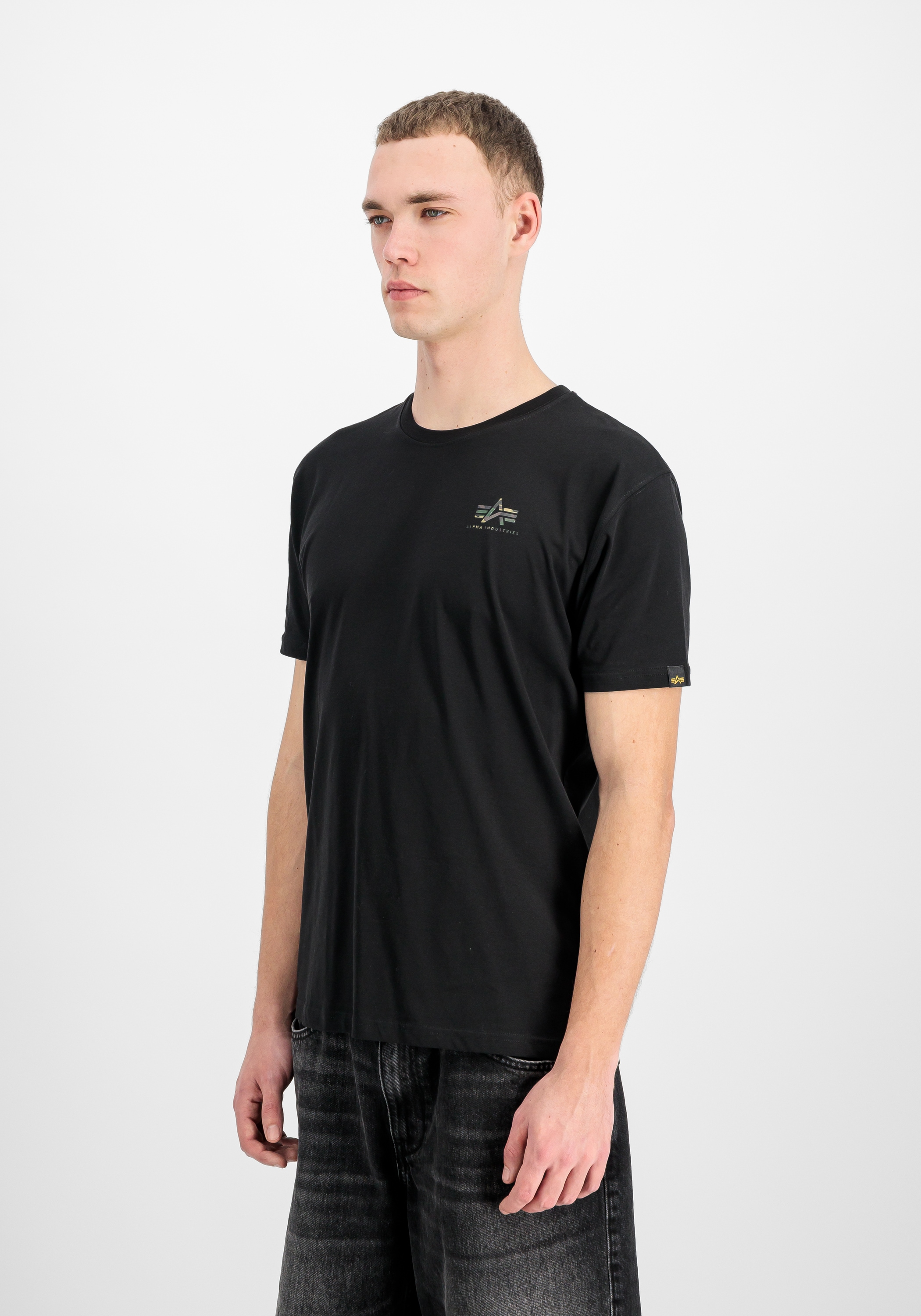 Image of Alpha Industries T-Shirt "Backprint T-Shirt Mirror Camo"