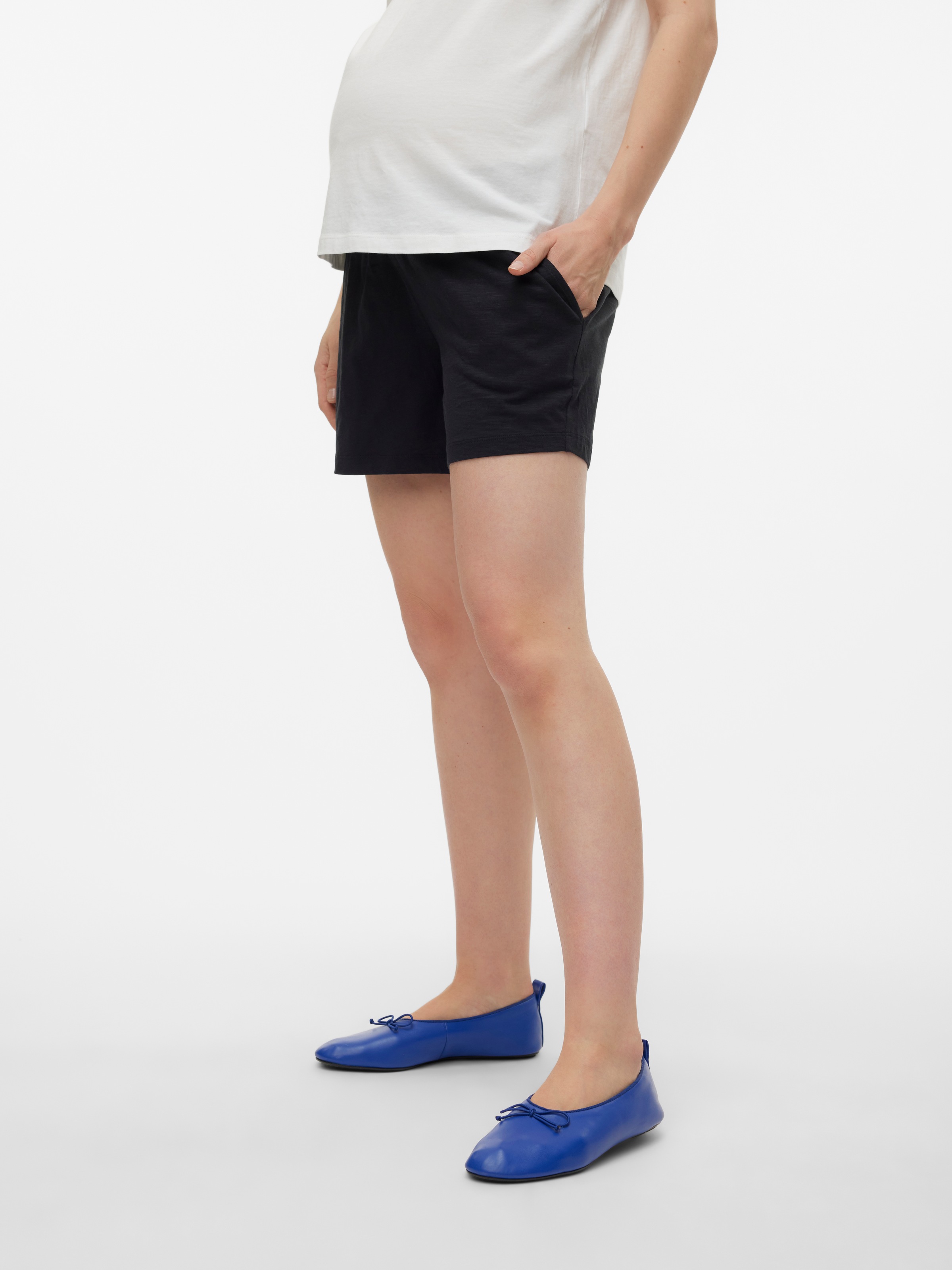 Image of Mamalicious Umstandsshorts "MLIVY JERSEY SHORTS NOOS" Baumwolle, loose fit