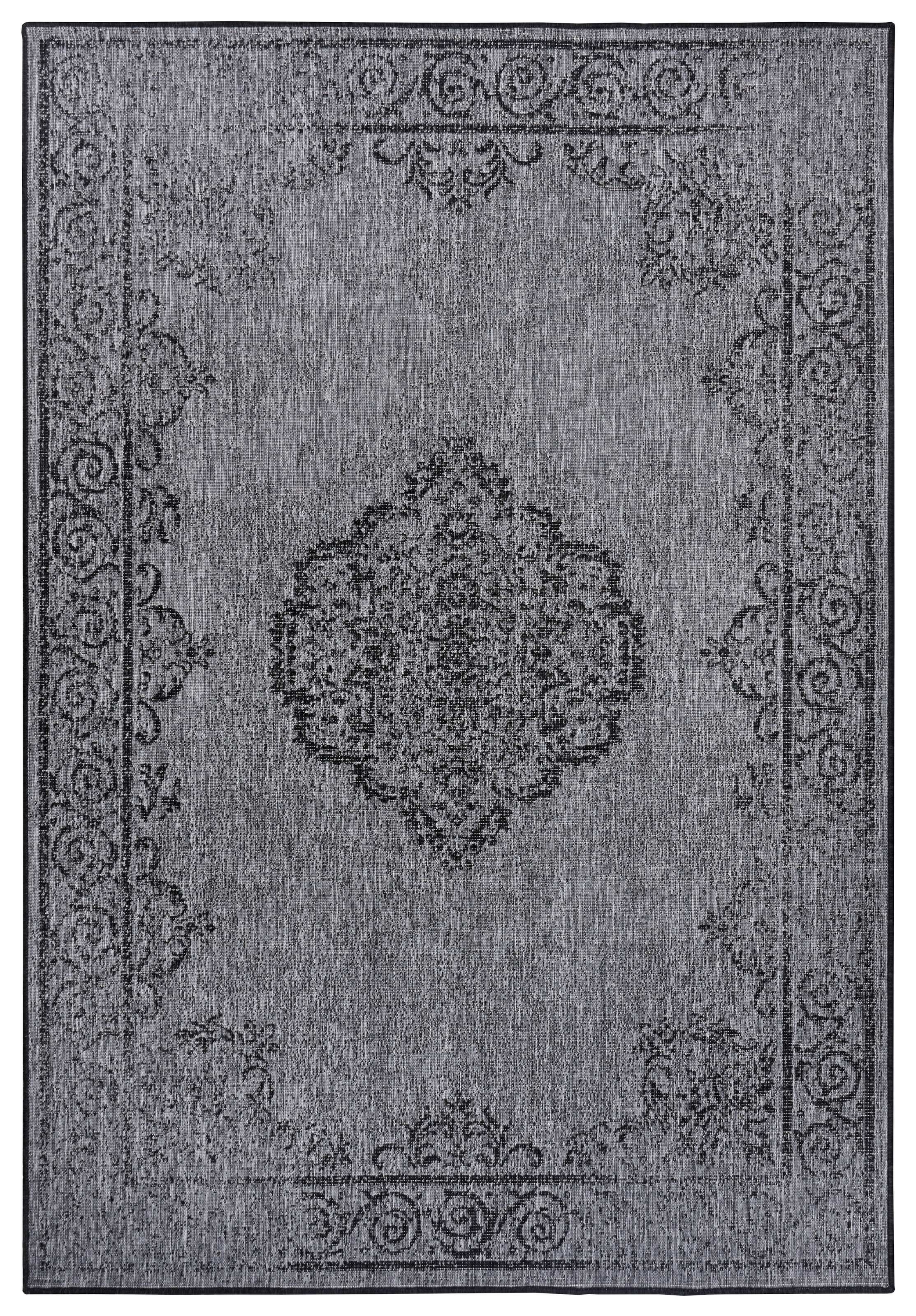 NORTHRUGS Teppich »CEBU Wendeteppich«, rechteckig, 5 mm Höhe, In-& Outdoor, Wetterfest, Balkon, Wohnzimmer, Wasserfest, Orientalisch