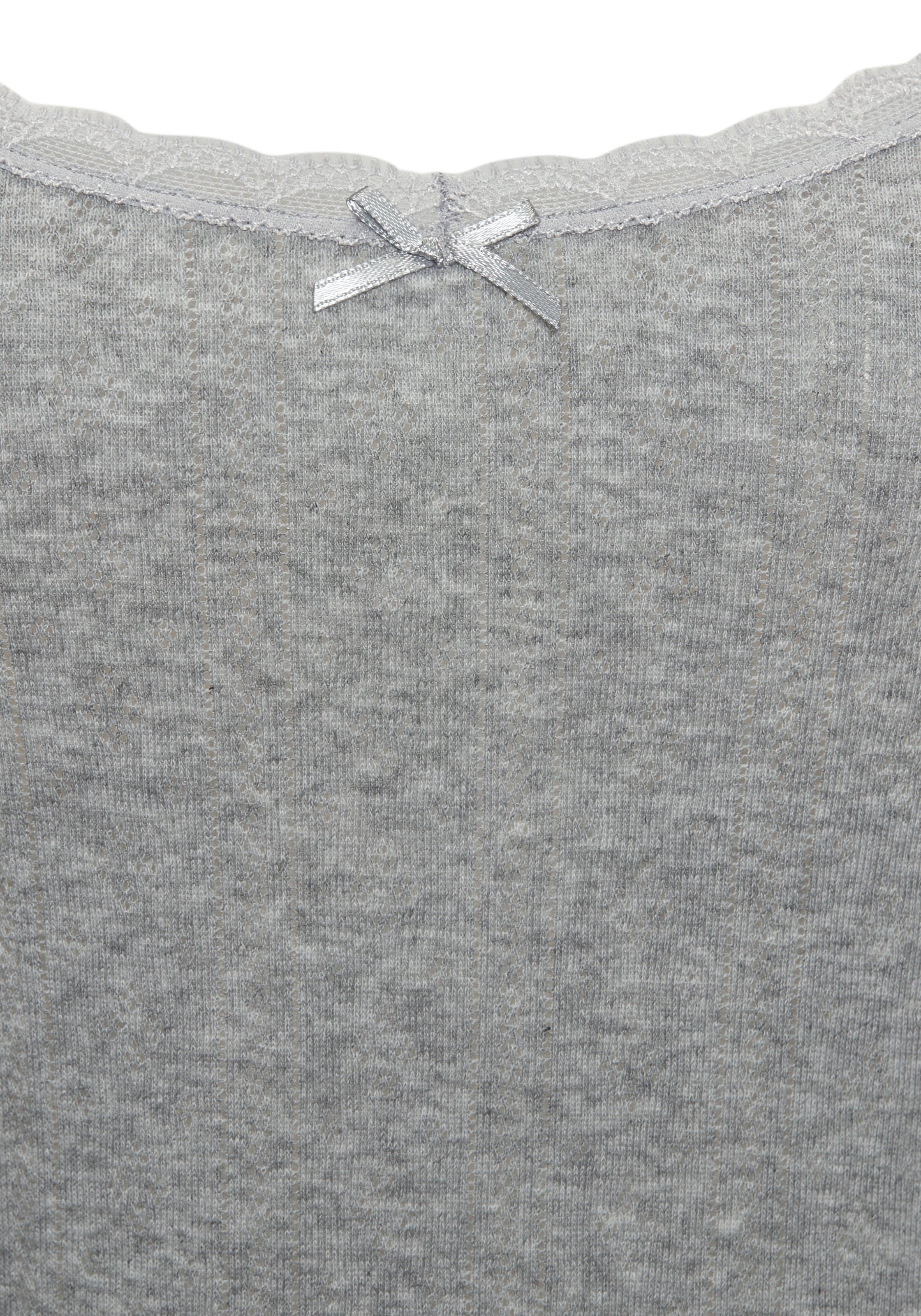 Vivance Spaghettitop 2er-Pack,  aus weichem Pointelle-Strick mit Spitze