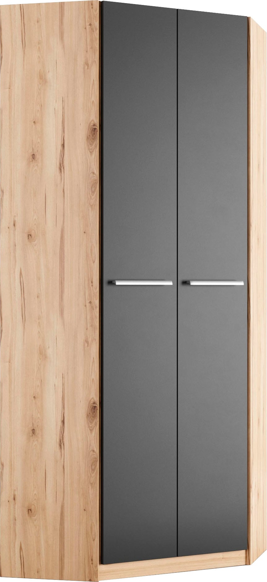 Image of priess Eckkleiderschrank "Barcelona Kleiderschrank Ecklösung Raumwunder" in 2 Tiefen Schrank Eckschrank Garderobe