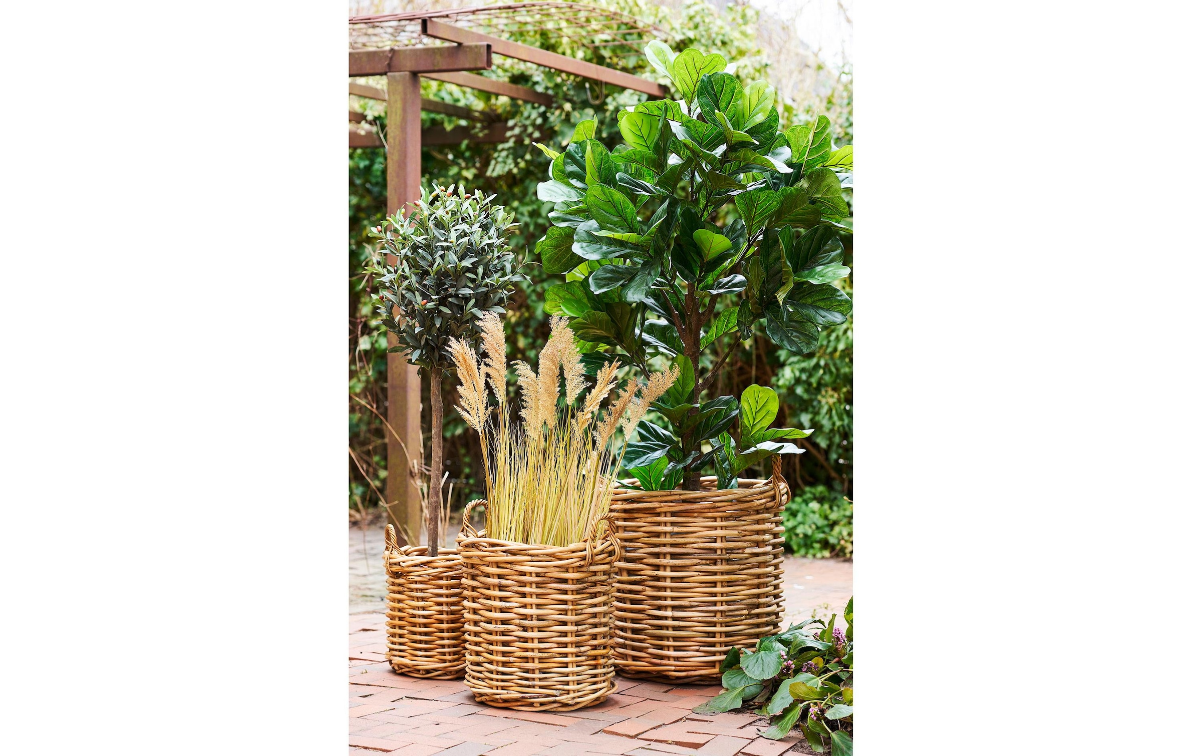 House Nordic Pflanzkübel »Burton Korb 3er Set«